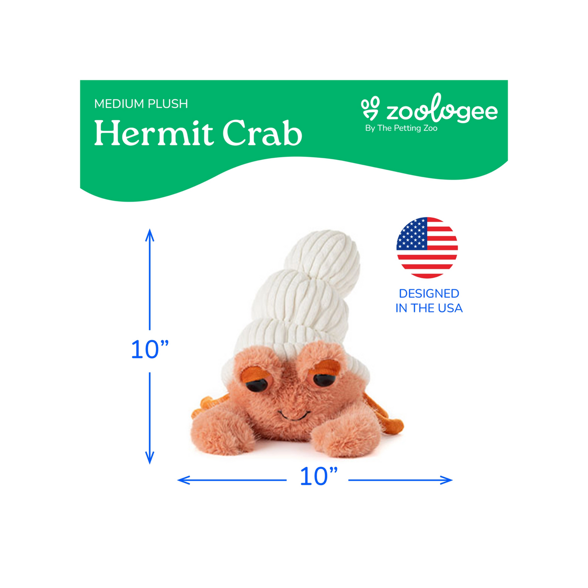 Fuzzlez Hermit Crab Plush