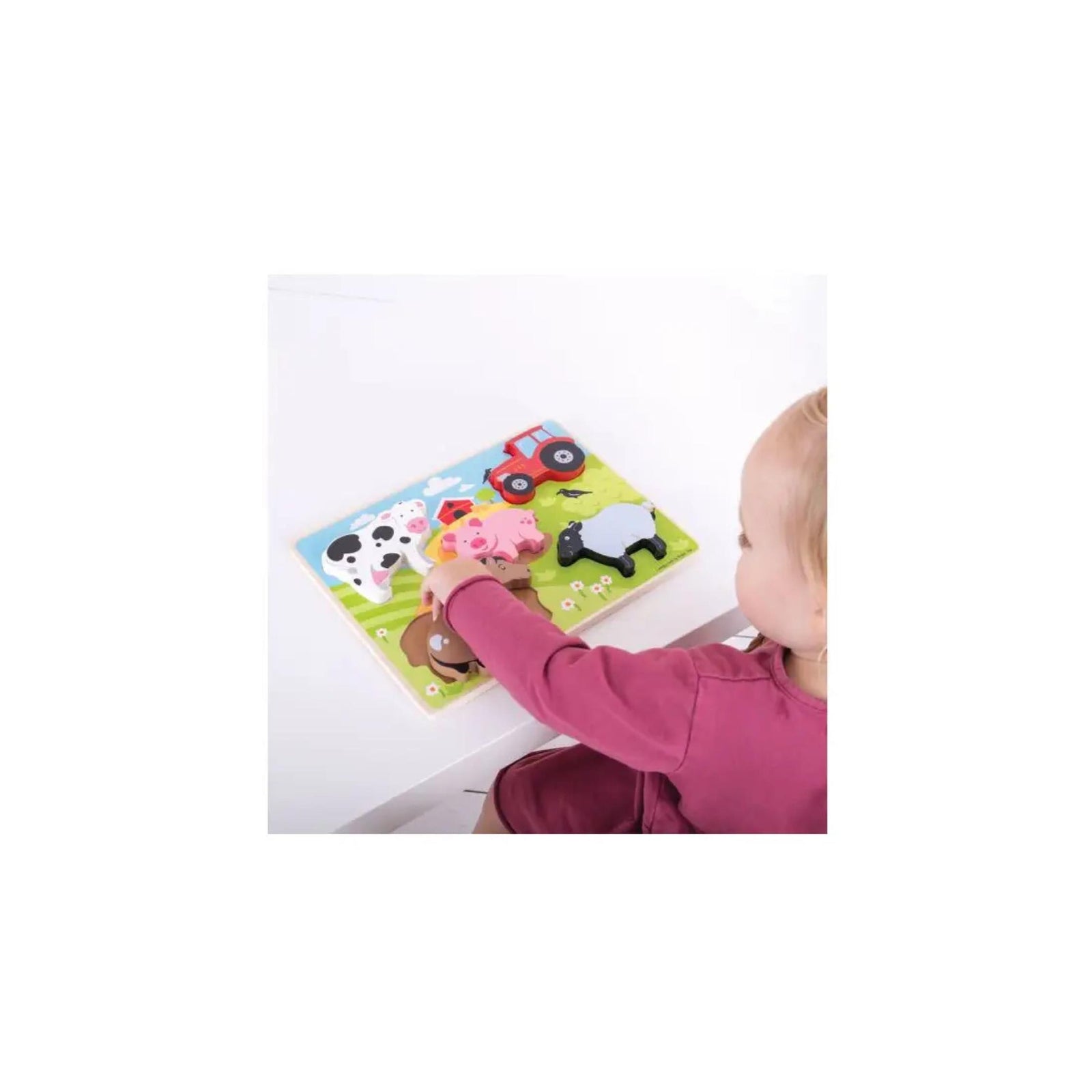 Chunky Lift Up Wooden Farm Puzzle