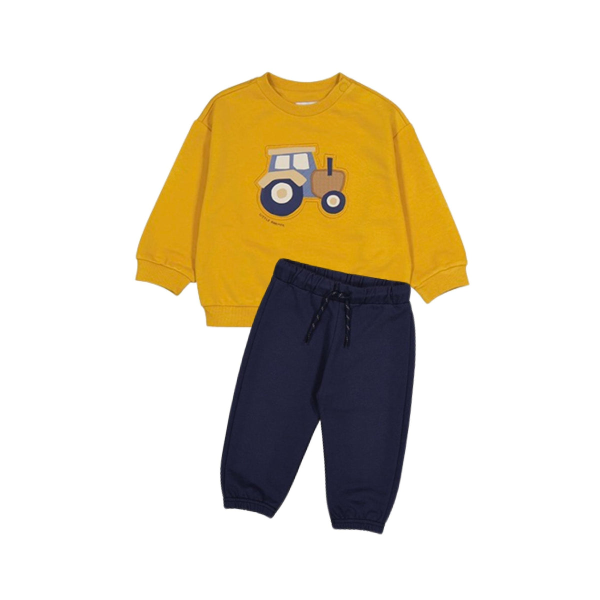 Mustard &amp; Navy Tractor Motif Tracksuit