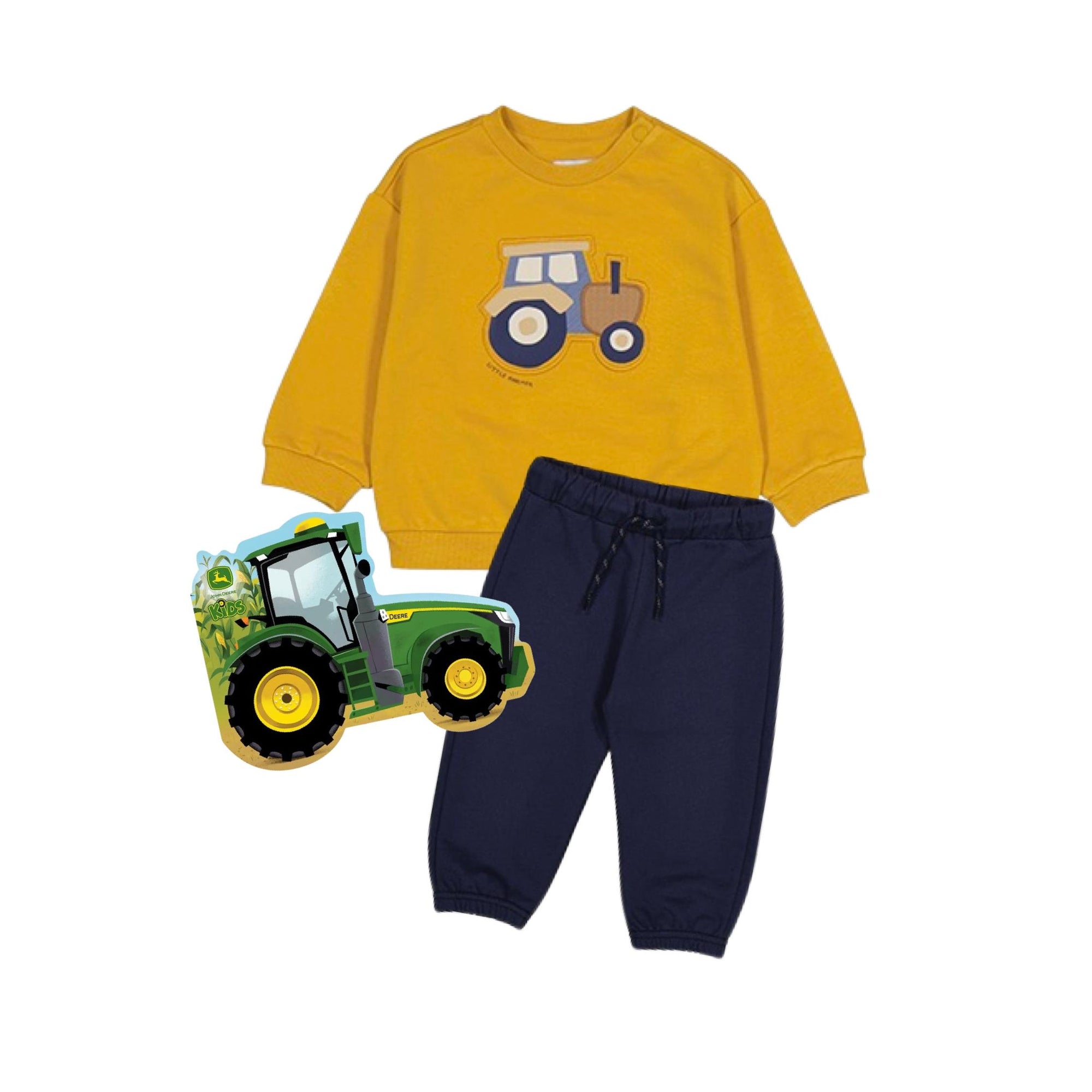 Mustard & Navy Tractor Motif Tracksuit