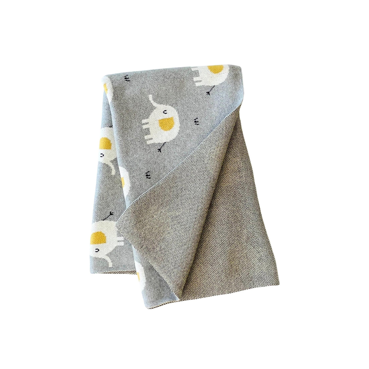 Organic Cotton Jacquard Sweater Knit Baby Blankets