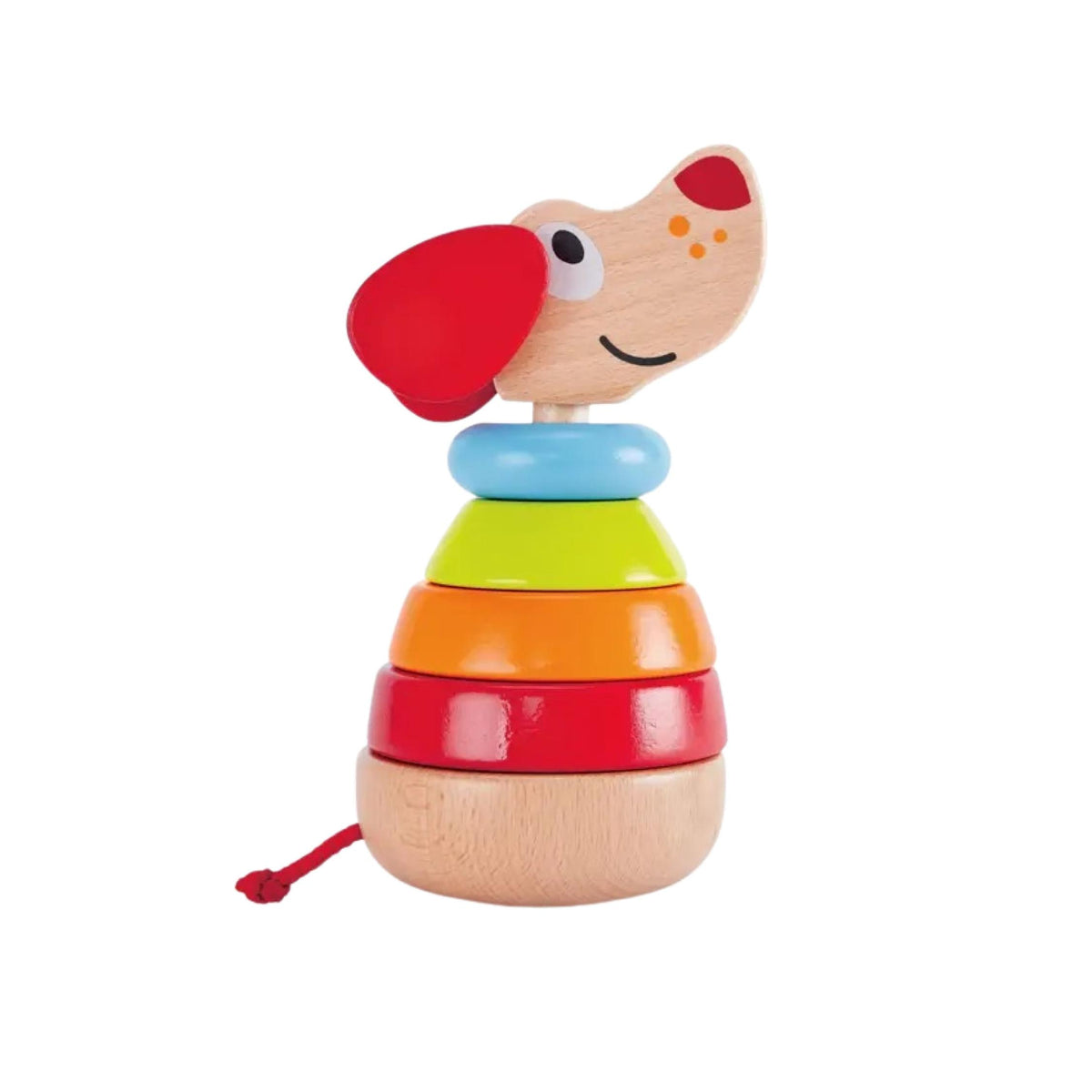 Wooden Pepe Puppy Sound Stacker