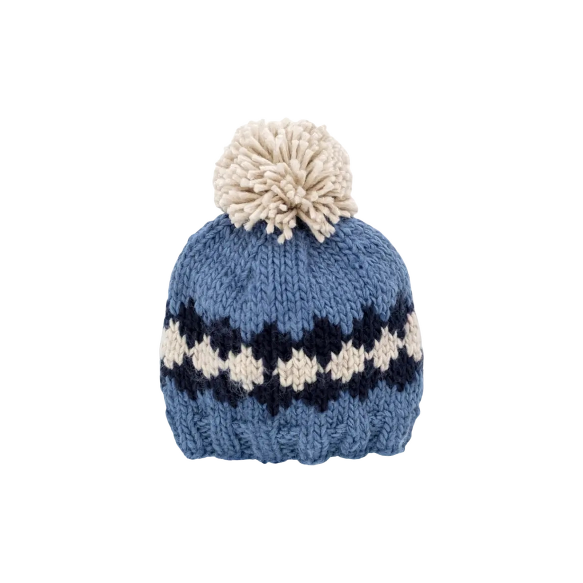 Geo Slate Blue Beanie Hat