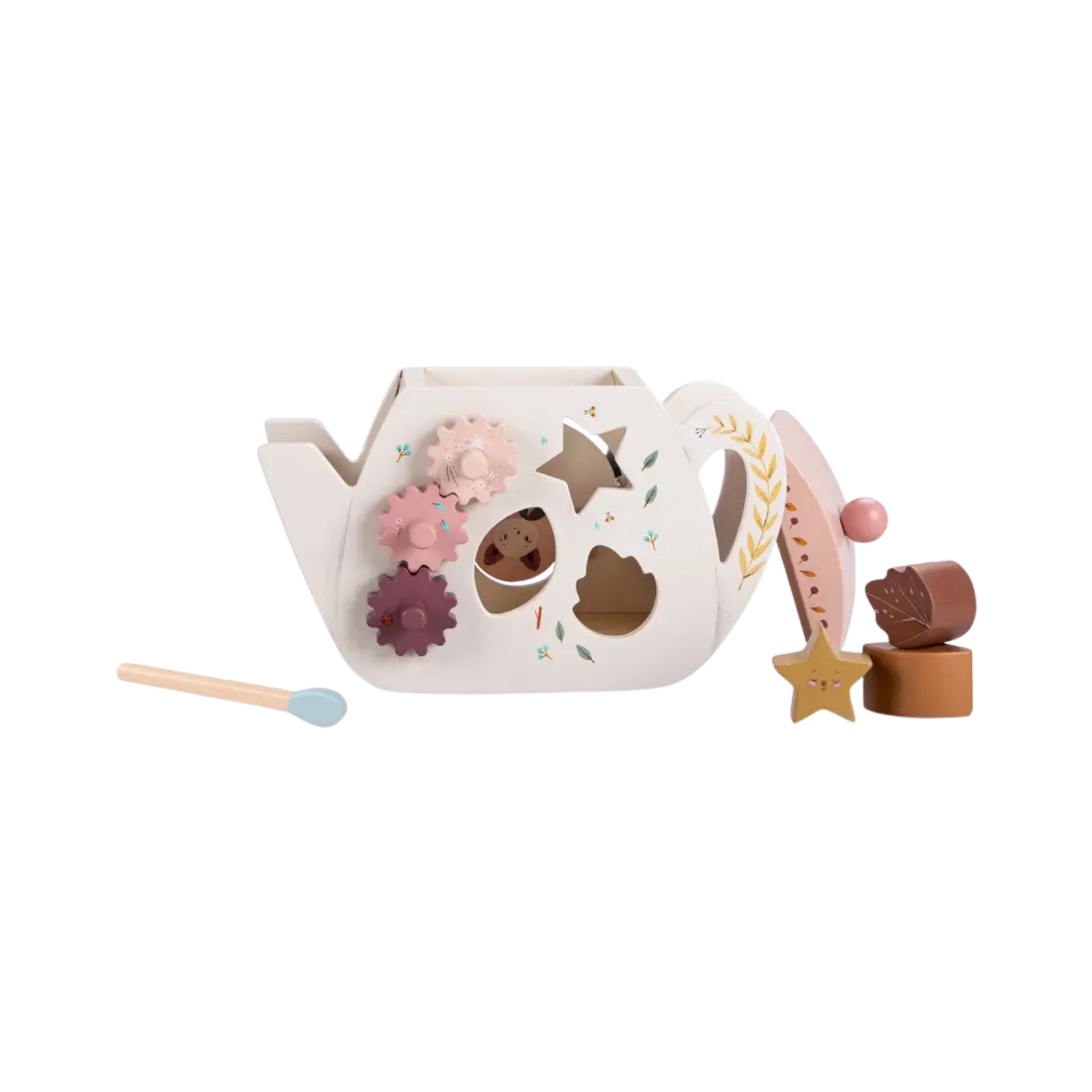 Wooden Teapot Shape Sorter