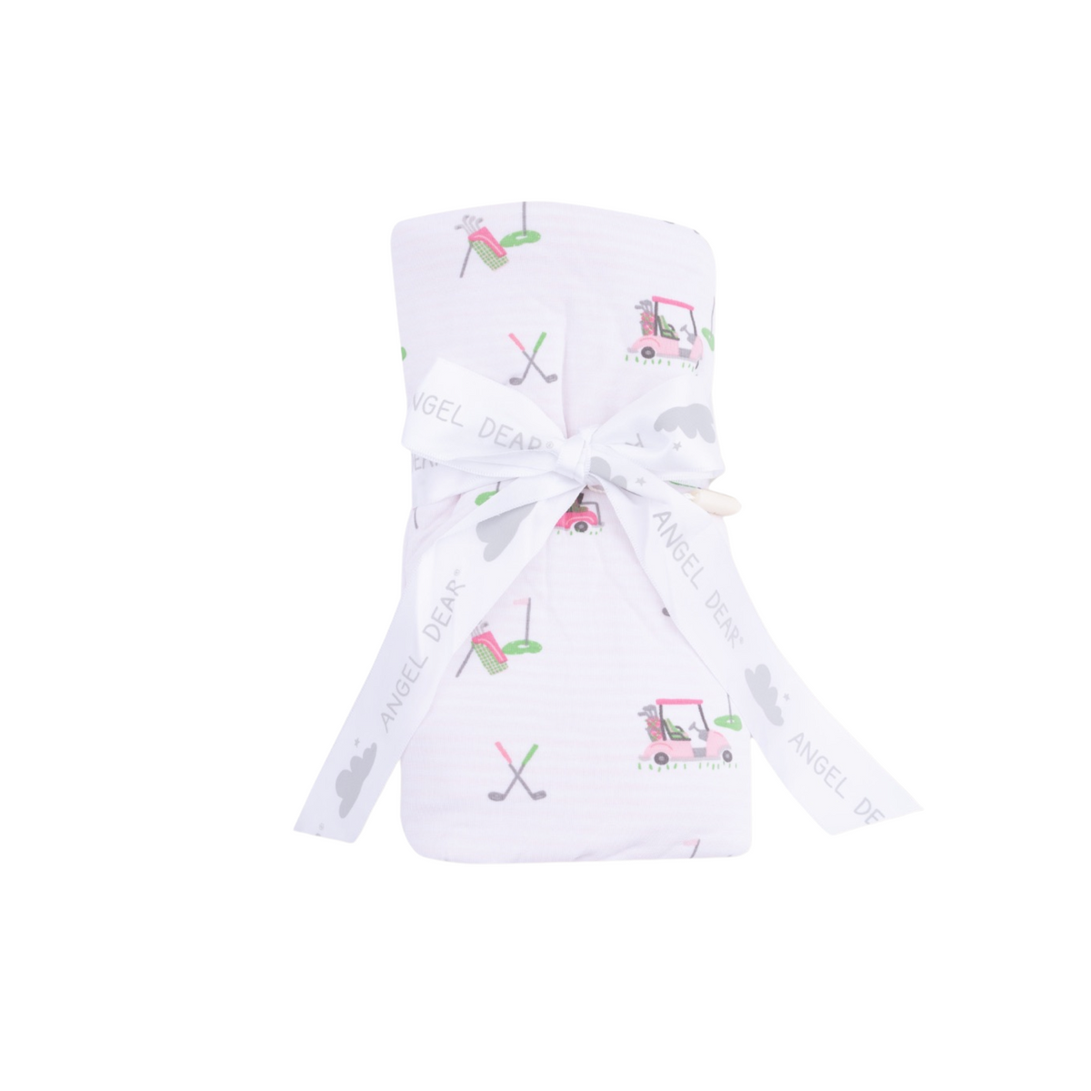Golf Carts Pink Ruffle Blanket