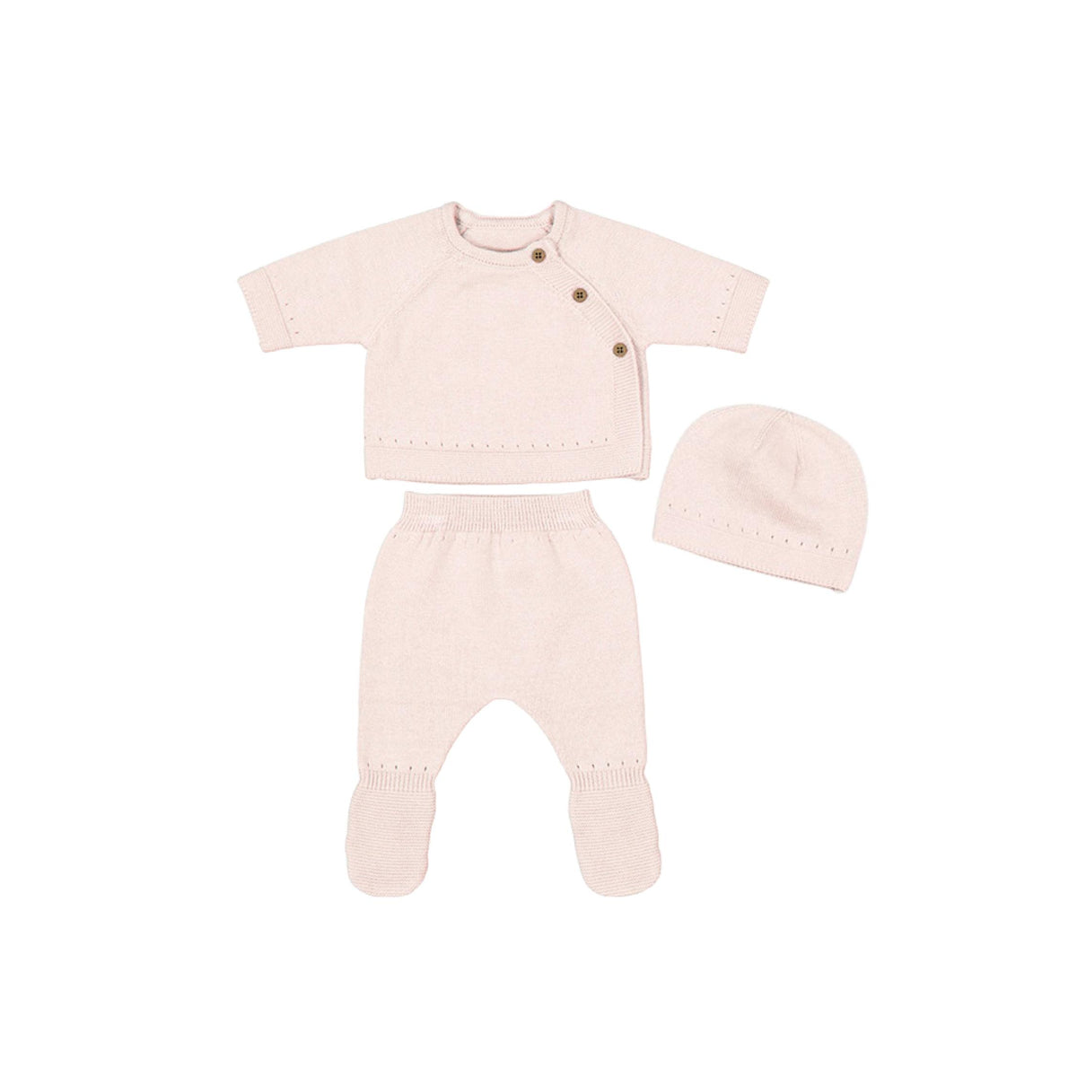Layette 3-Piece Baby Girl Gift Set - Rose