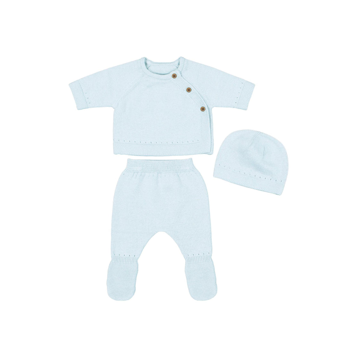 Layette 3-Piece Gift Set - Baby Blue