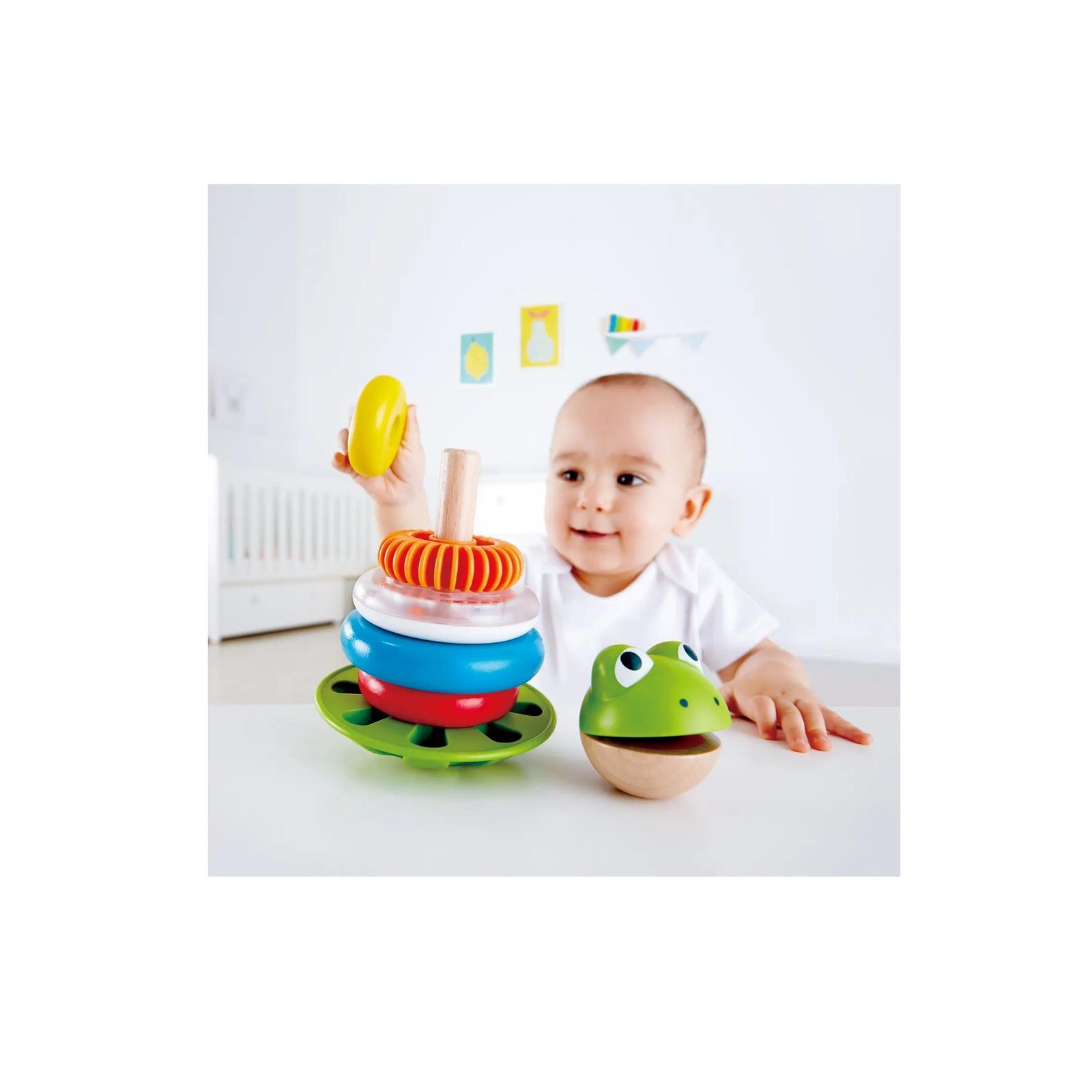 Mr. Frog Stacking Rings Toy