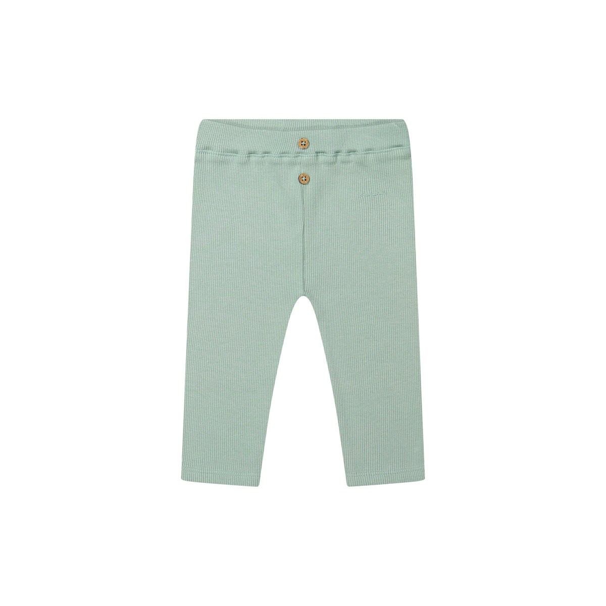 Ribbed Derby Green Baby Legging