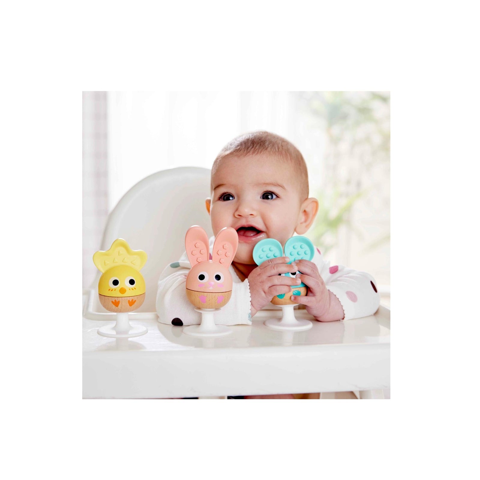 Cherry Critter Rattle Teether Trio
