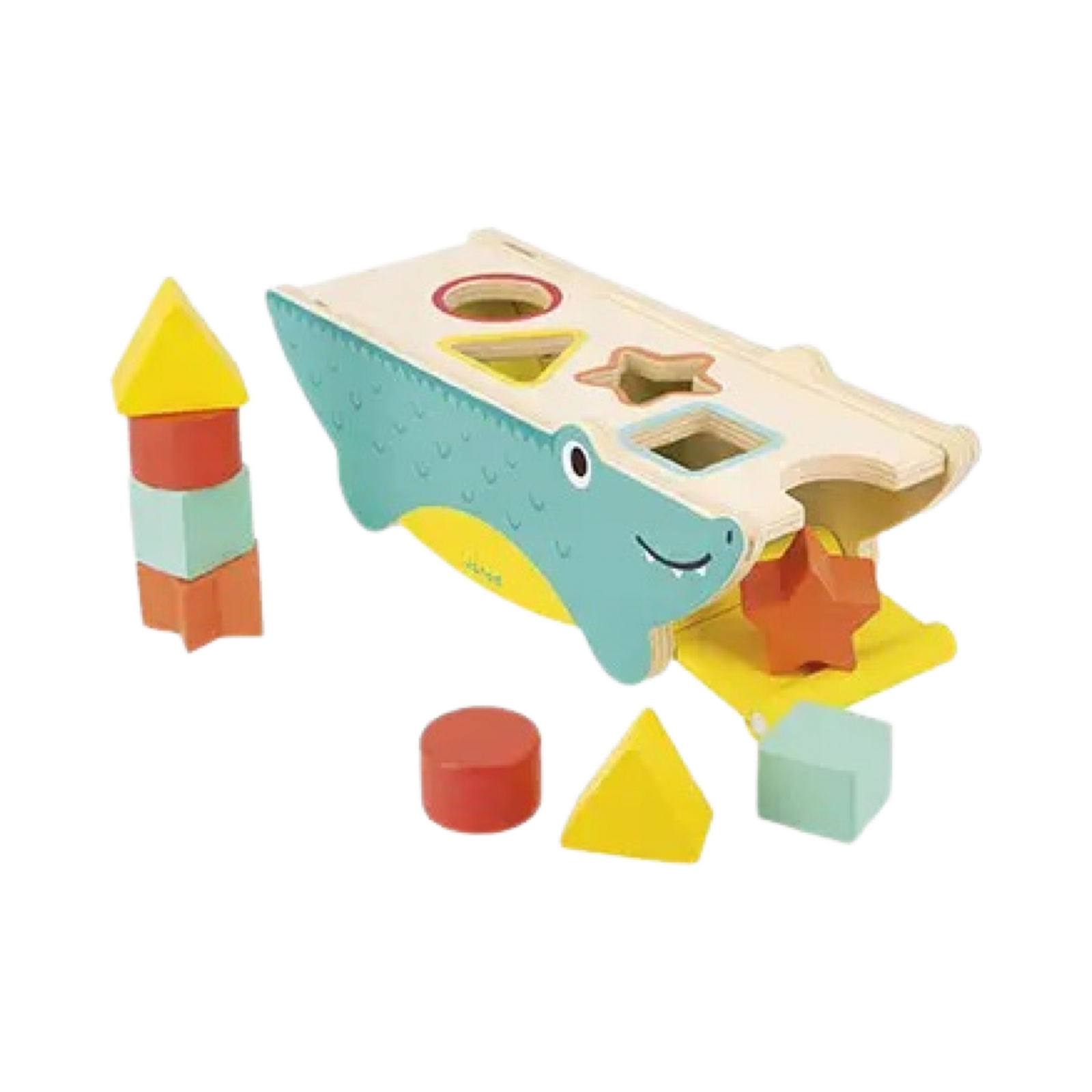 Crocodile Shape Sorter Wooden Toy