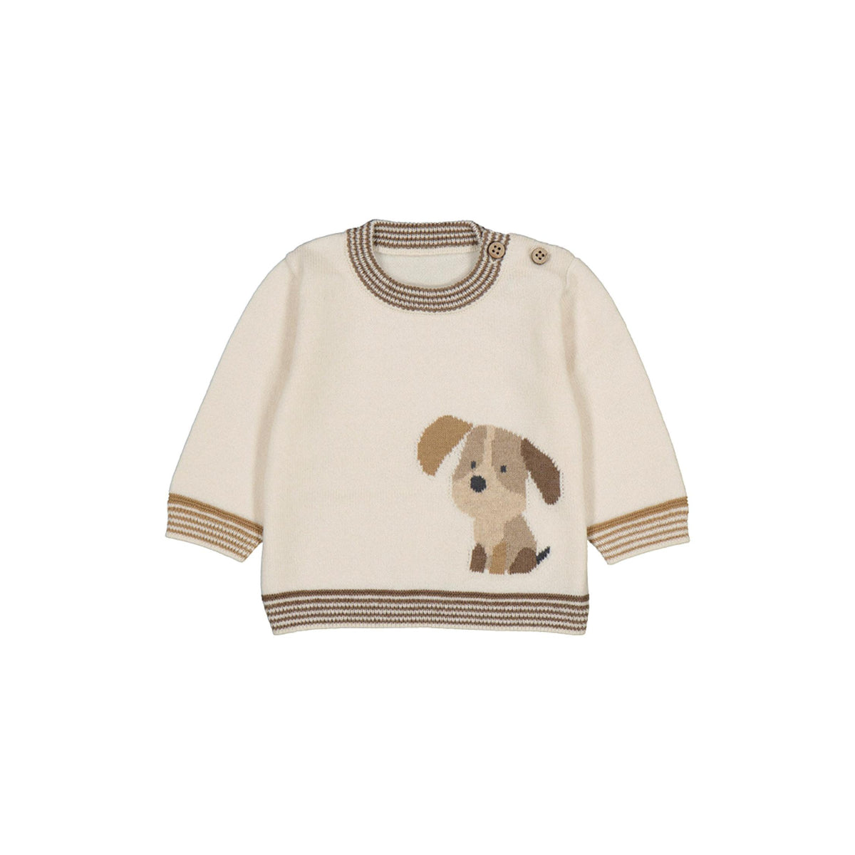 Layette Baby Boy Puppy Motif Sweater