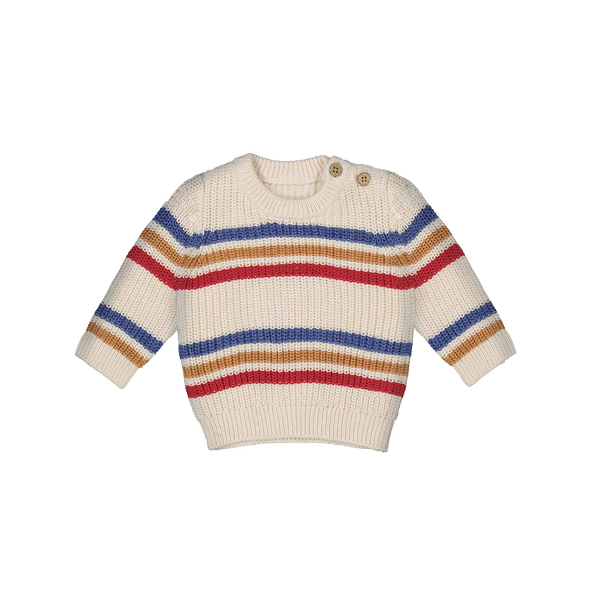 Layette Baby Boy Multi-Stripe Sweater