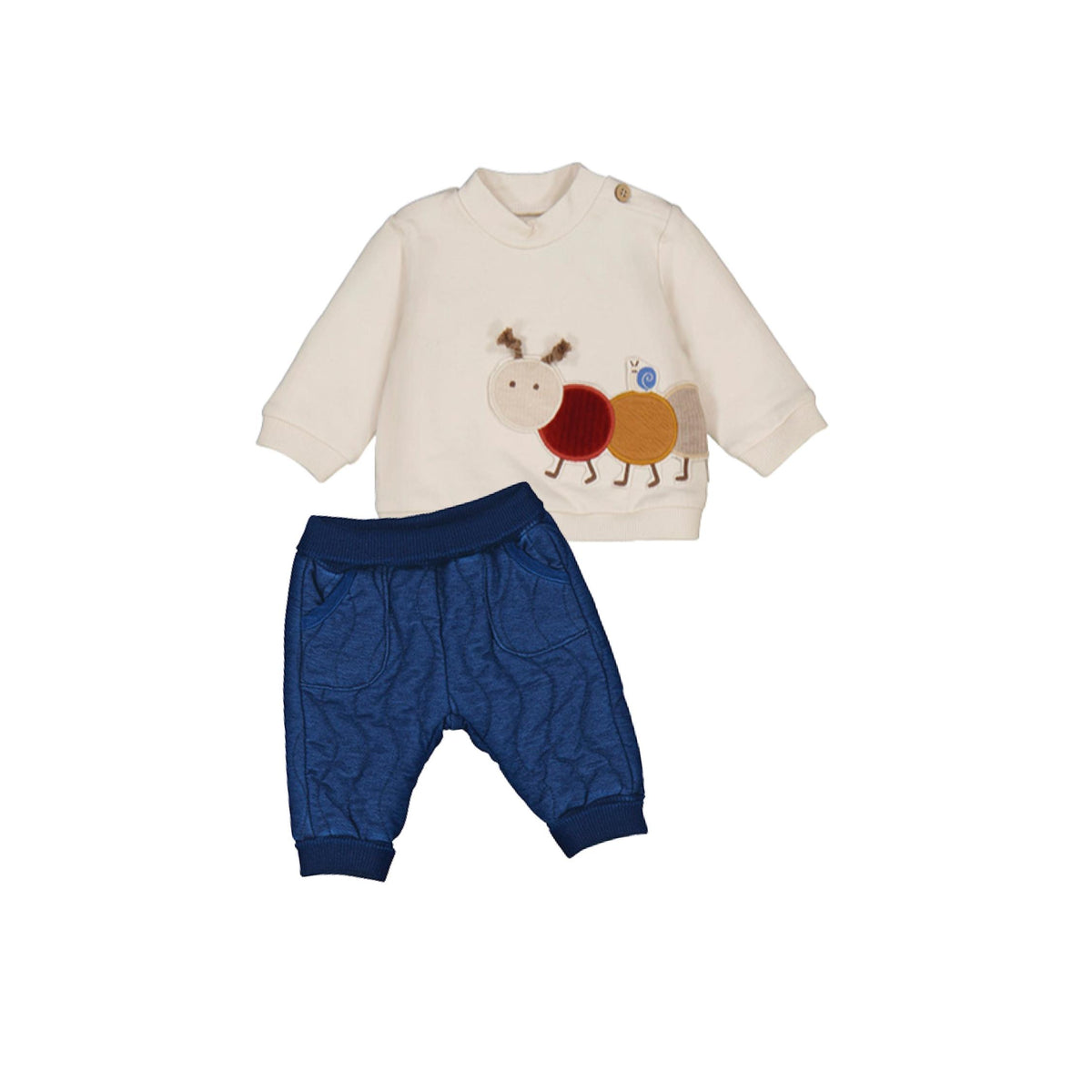 Layette Baby Boy 2-Piece Caterpillar Padded Pant Set