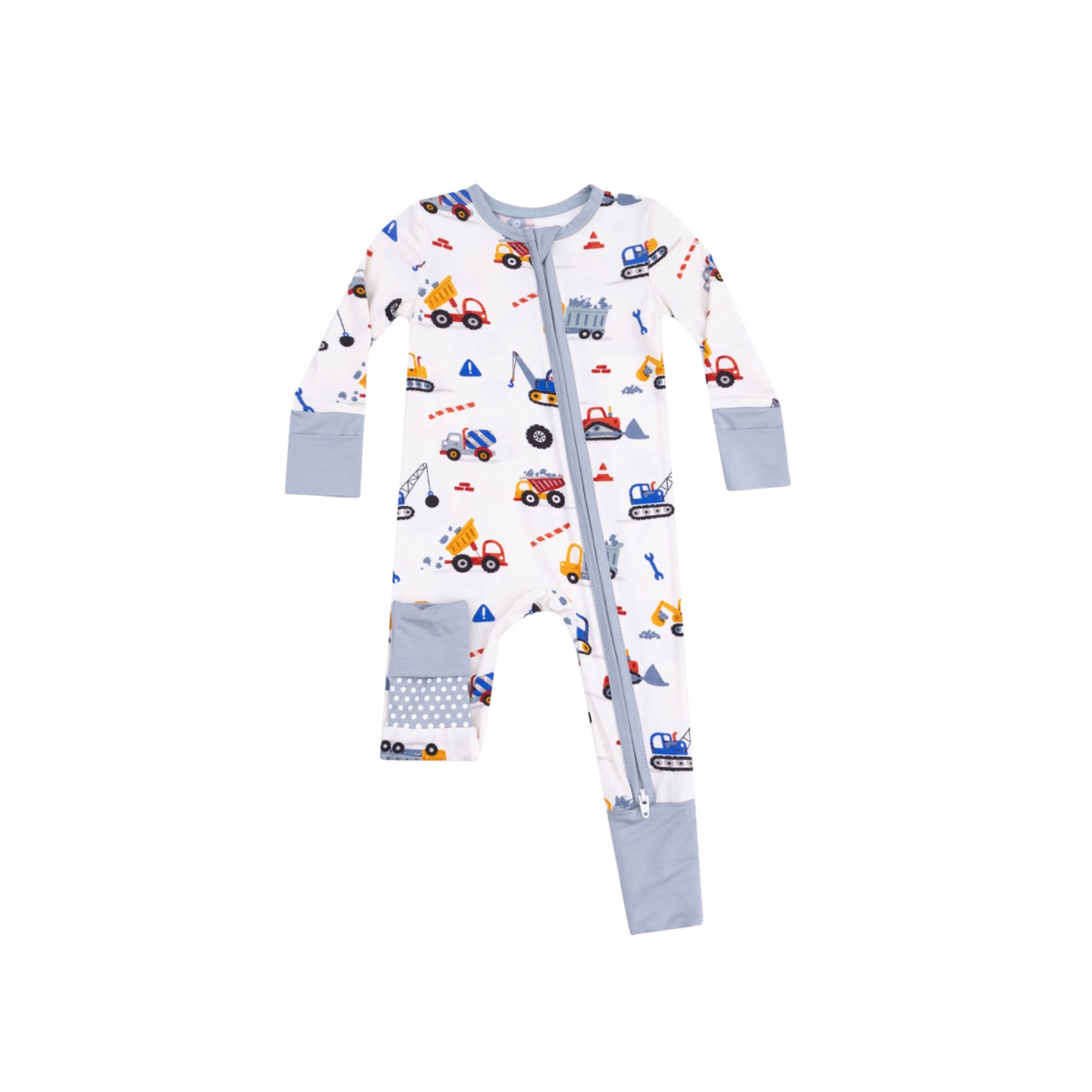 Crayon Construction 2 Way Zipper Romper