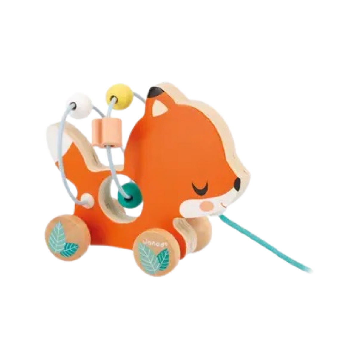 Pull-Along Wooden Animal Bead Maze Toddler Toy