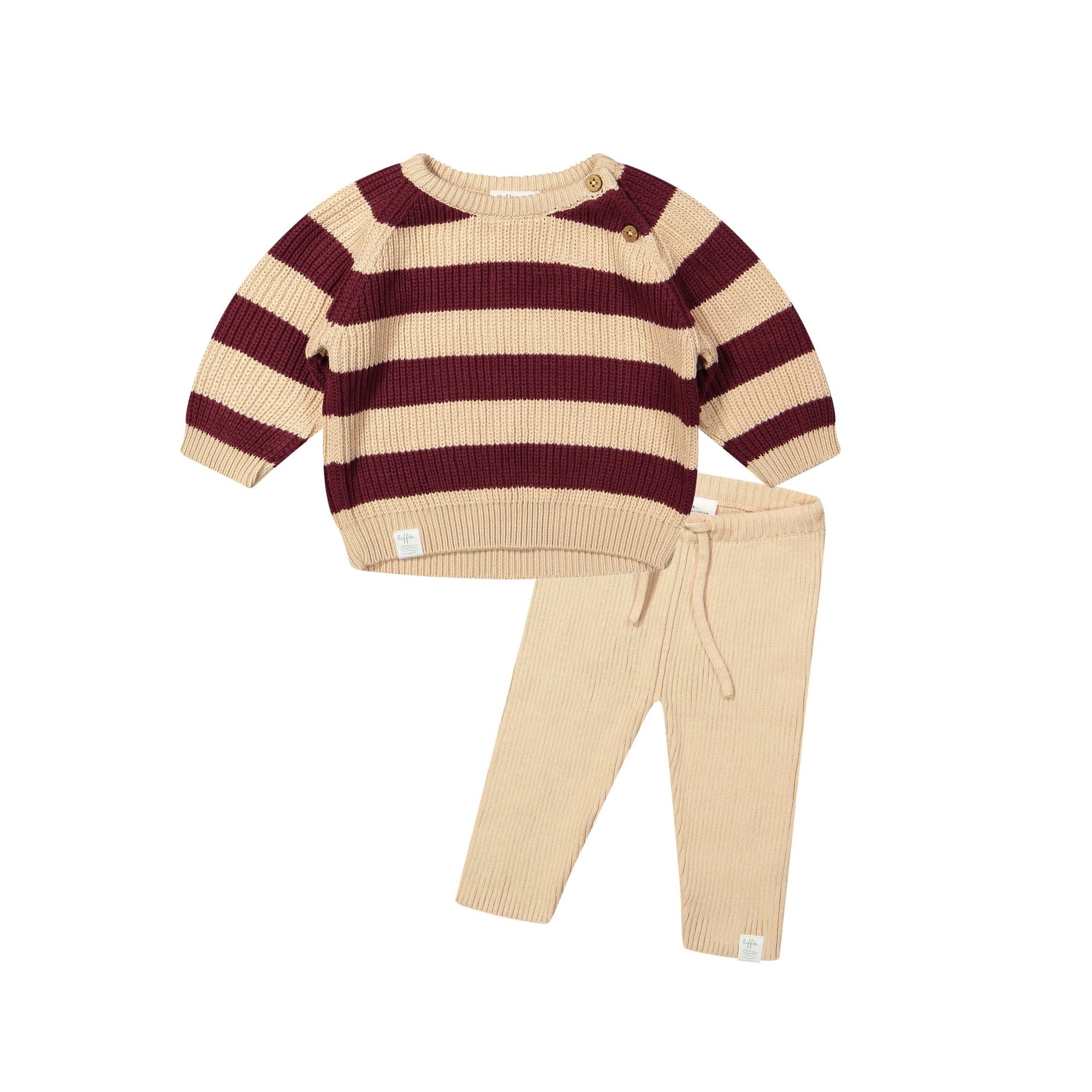 Milo Pink & Burgundy Stripe Sweater