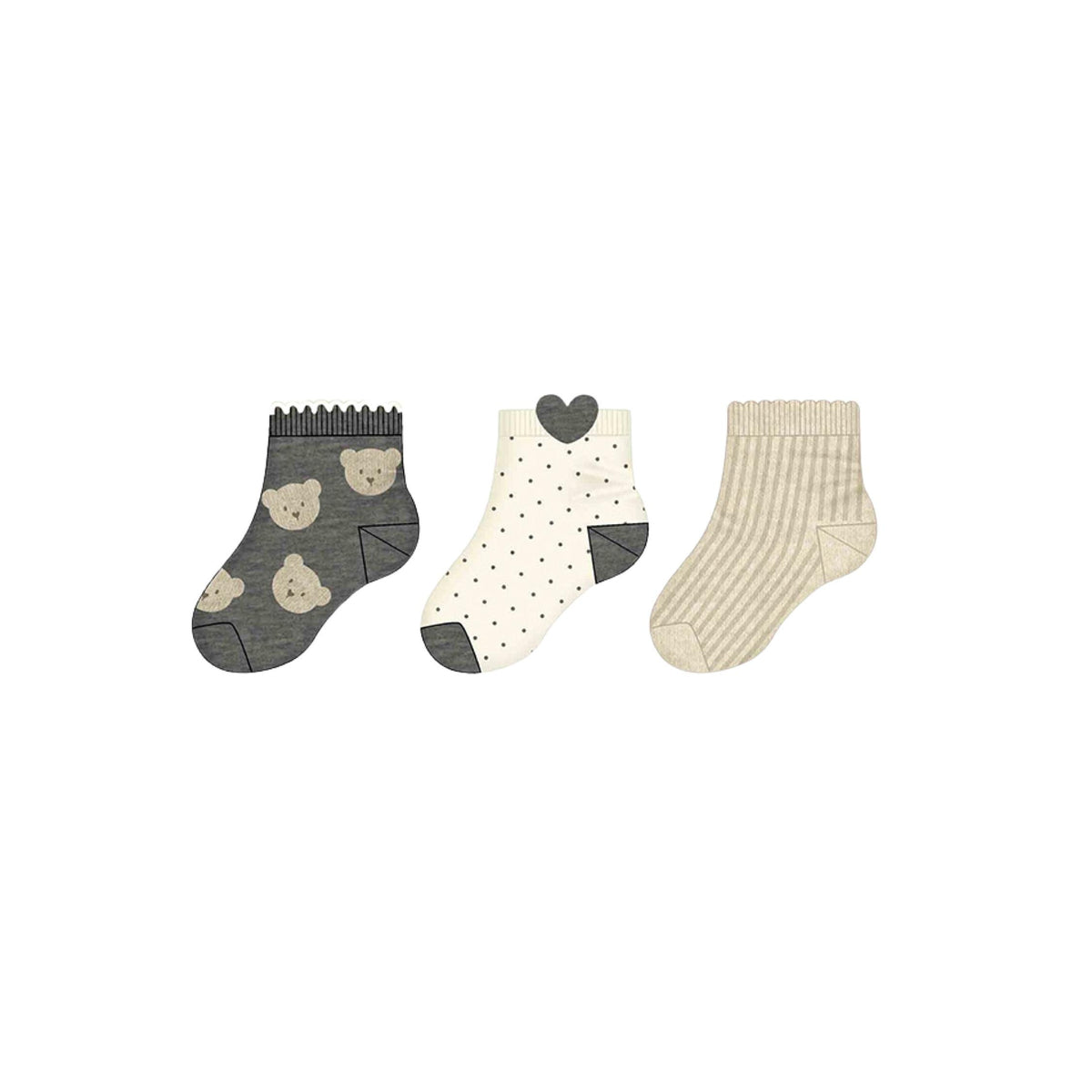 Girls’ 3-Piece Sock Sets