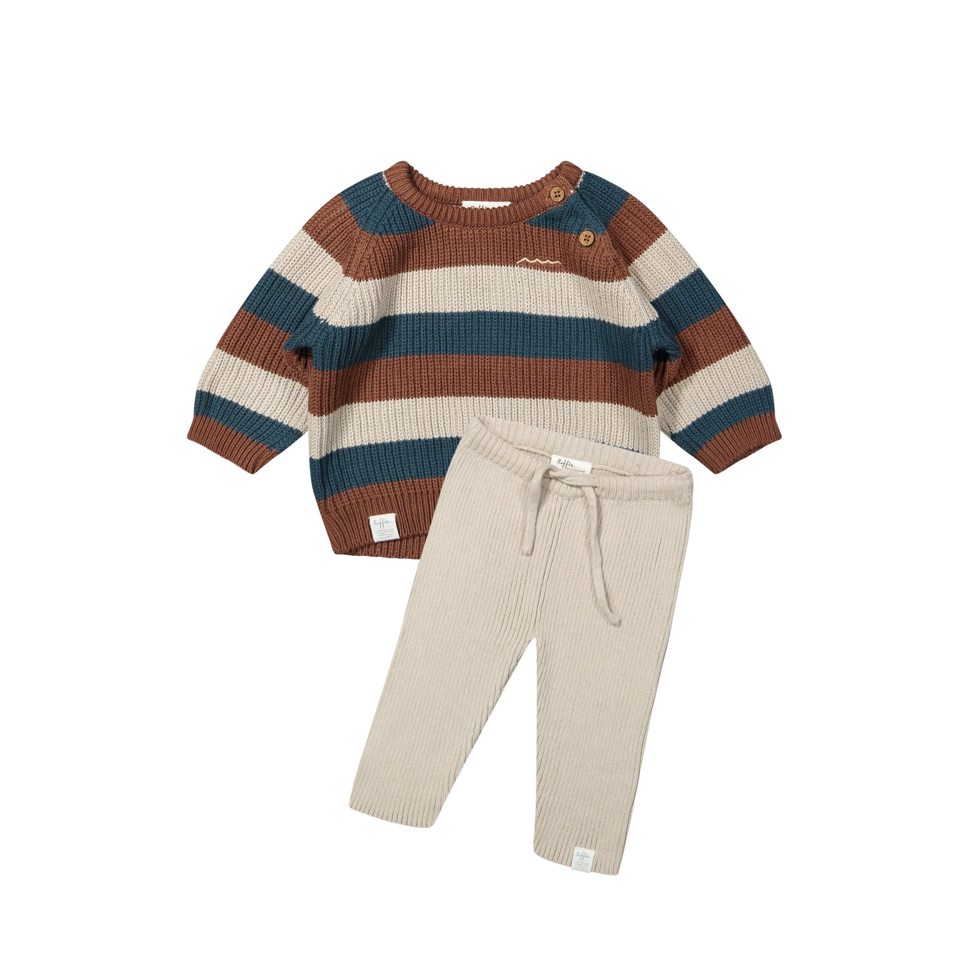 Milo Multi-Stripe Baby Boy Knit Sweater