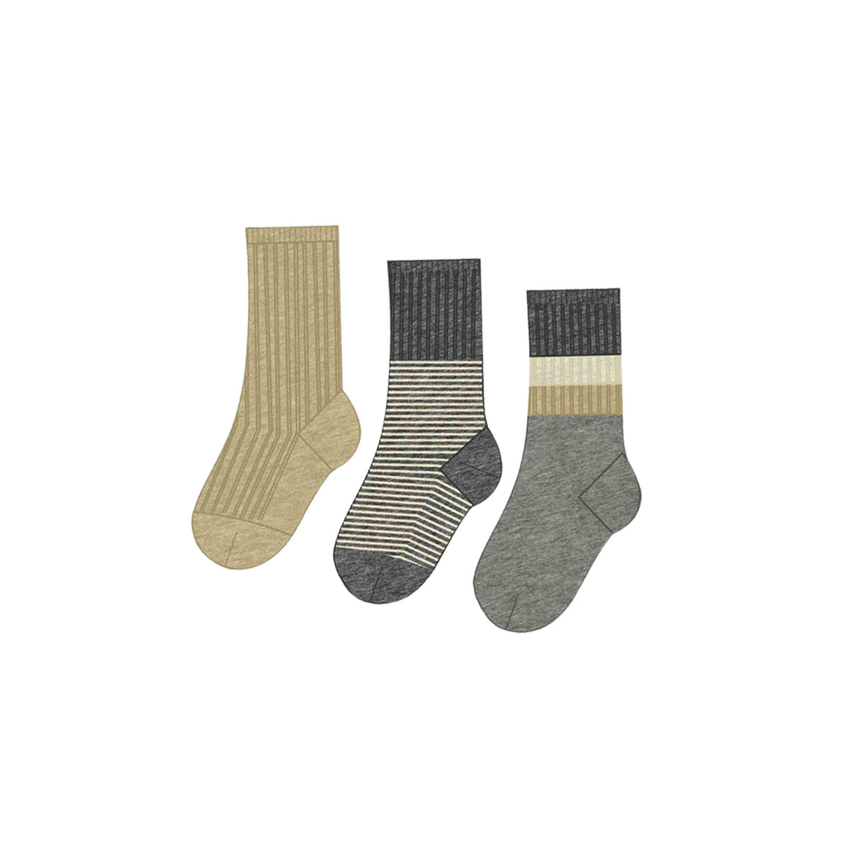 Boys’ Classic 3-Piece Crew Sock Sets