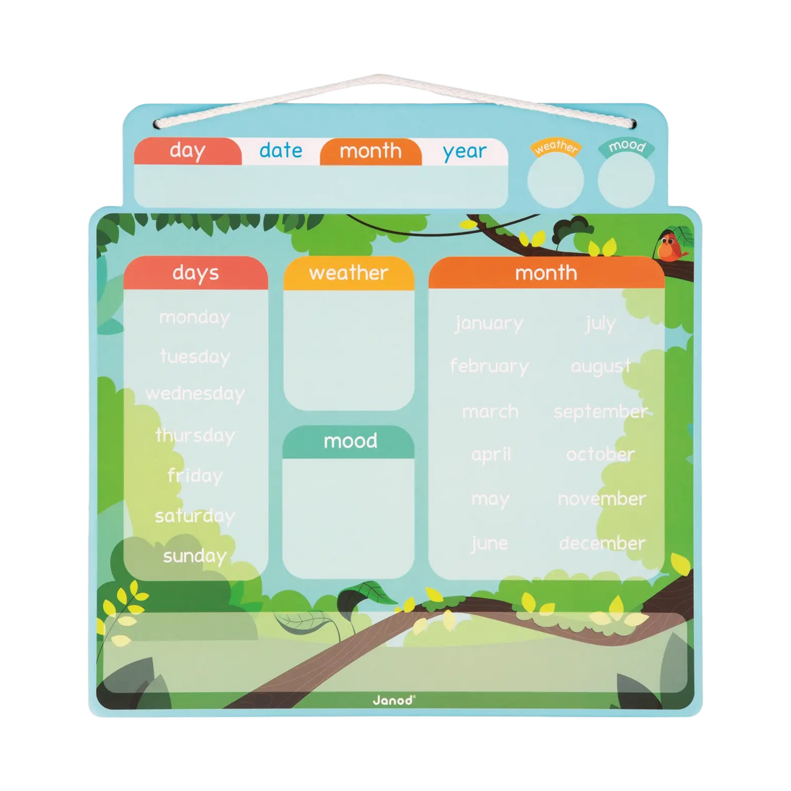 Magnetic Wooden Calendar