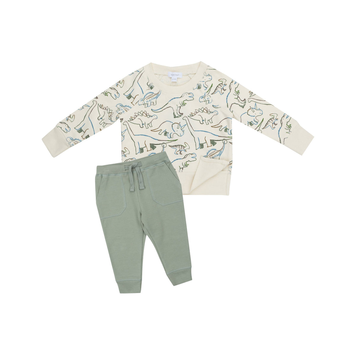 Artsy Dino Raglan Sweatshirt &amp; Jogger Set