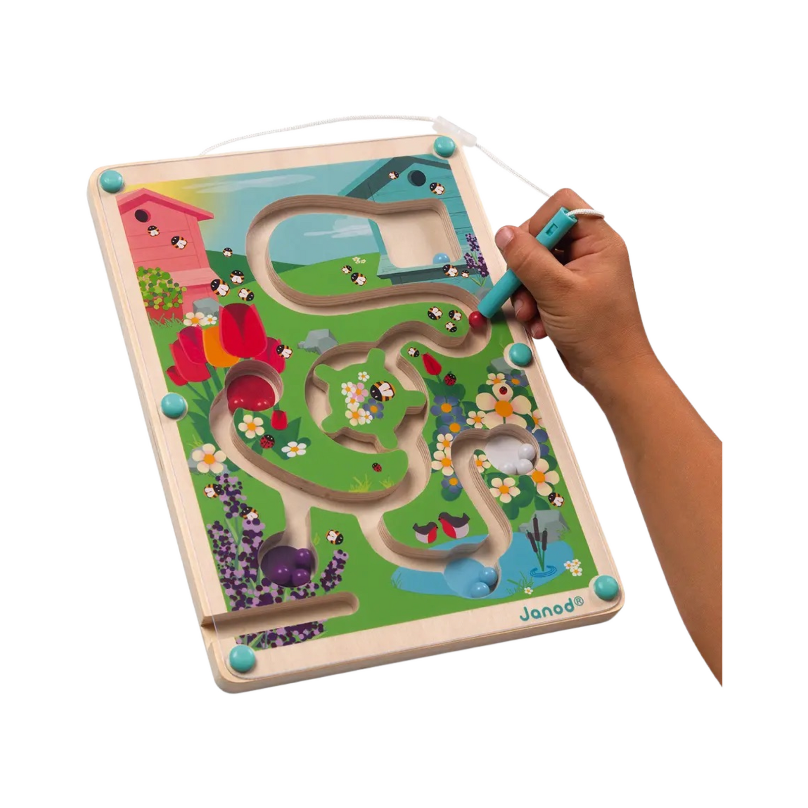 Beehive Magnetic Wooden Maze Toy