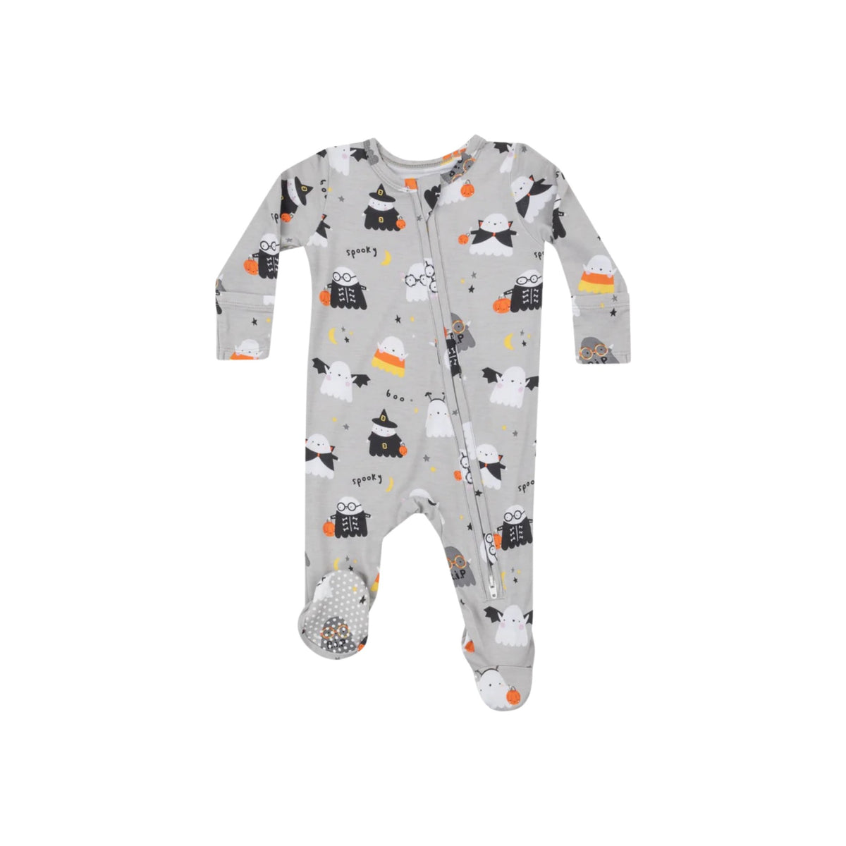 Costumed Ghost 2-Way Zipper Footie