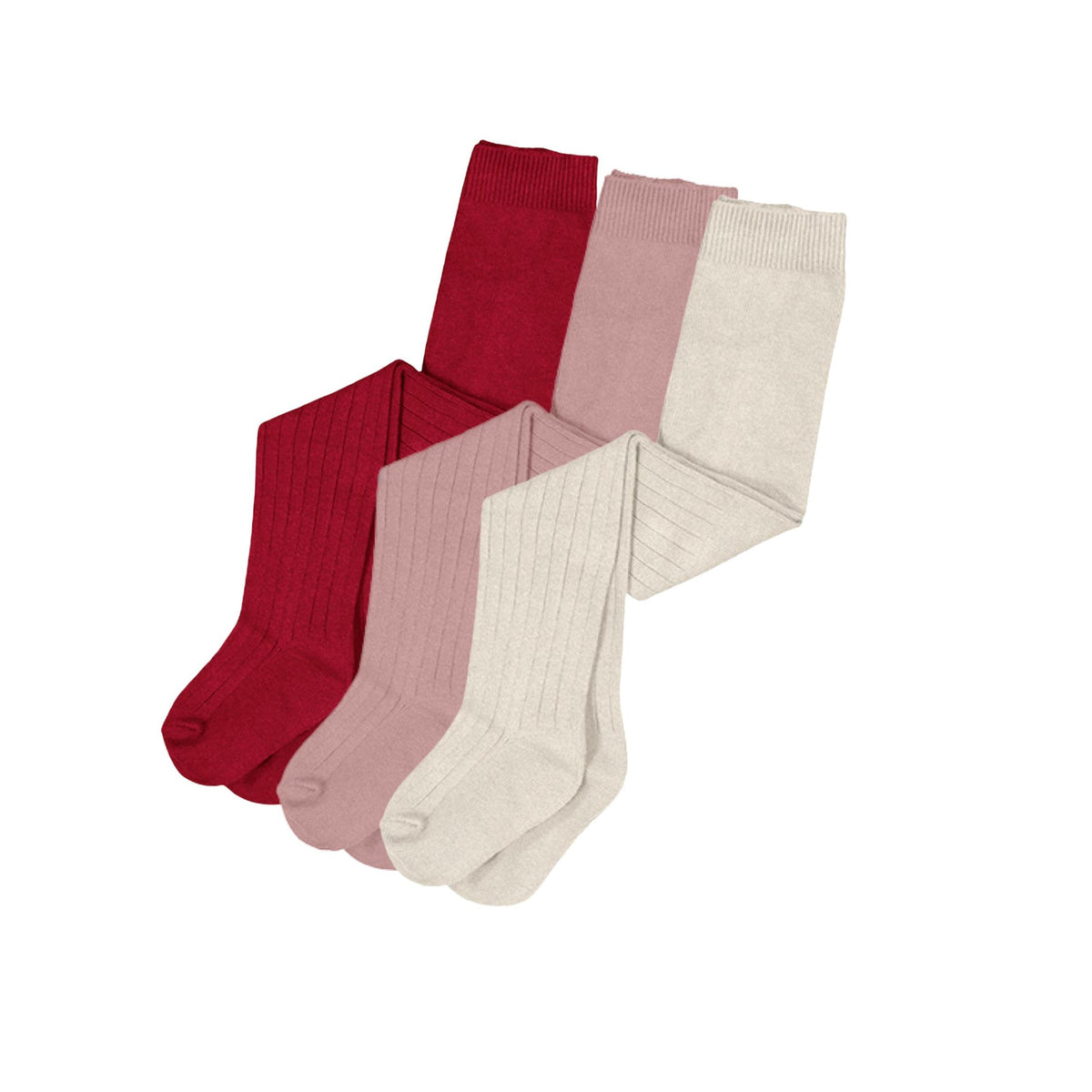 Girls’ Cotton Ribbed Tights