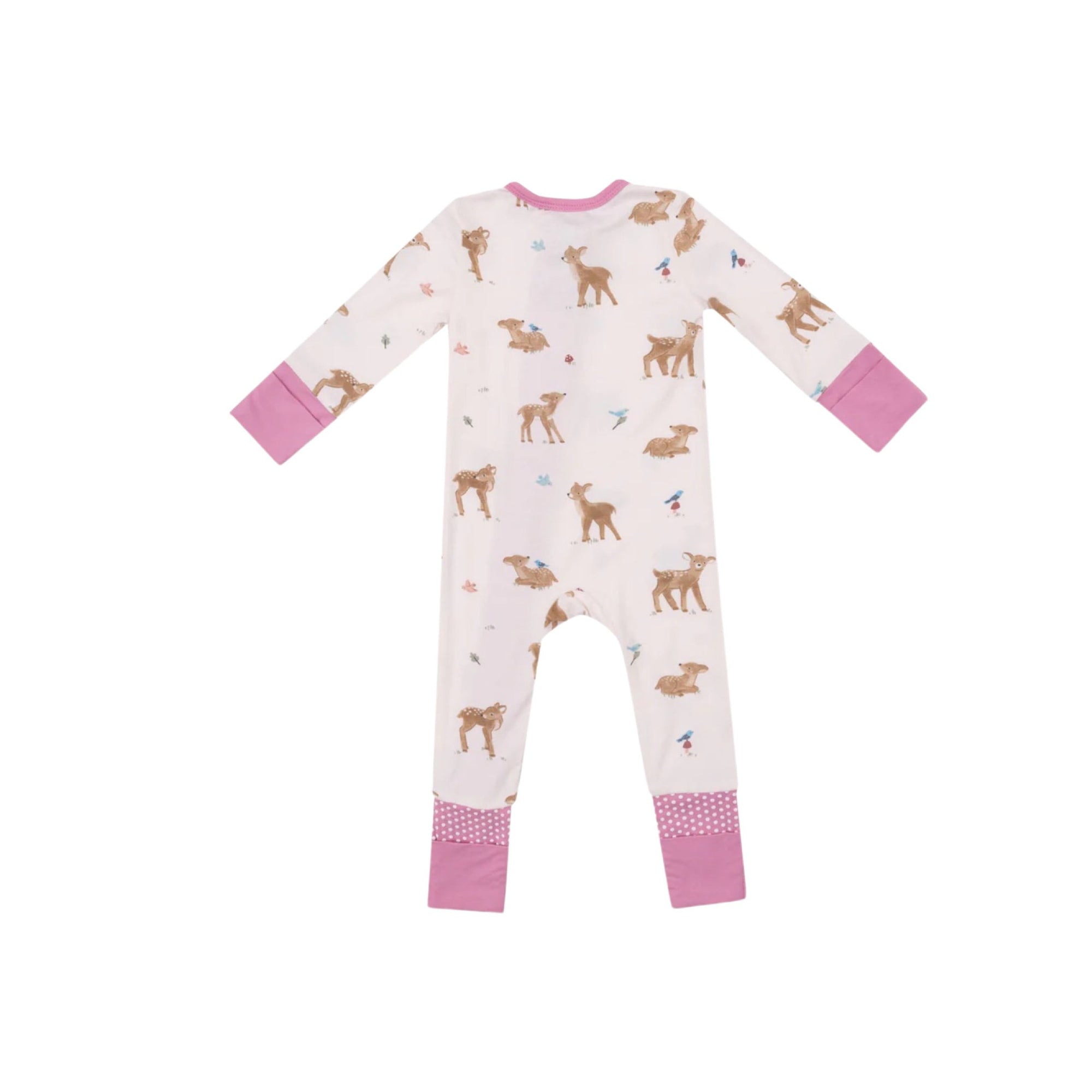 Soft Deer 2-Way Zipper Romper