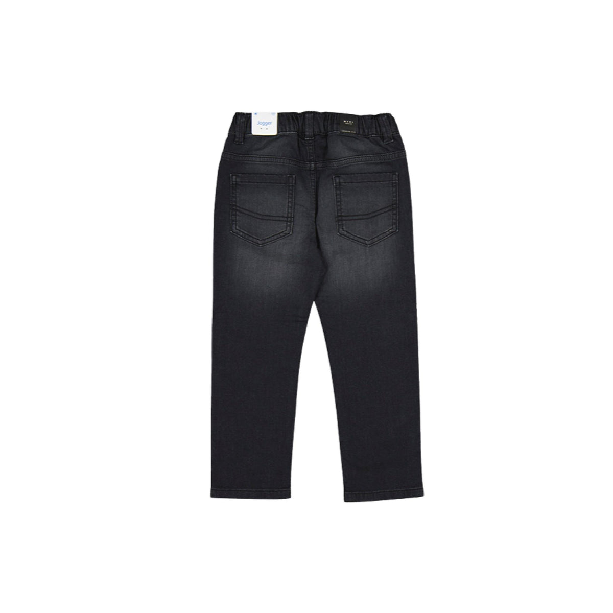 Boys’ Washed Black Denim Jogger Pant