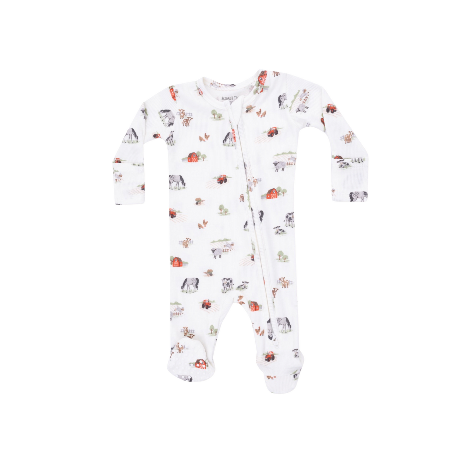 Little Farm 2 Way Zipper Footie