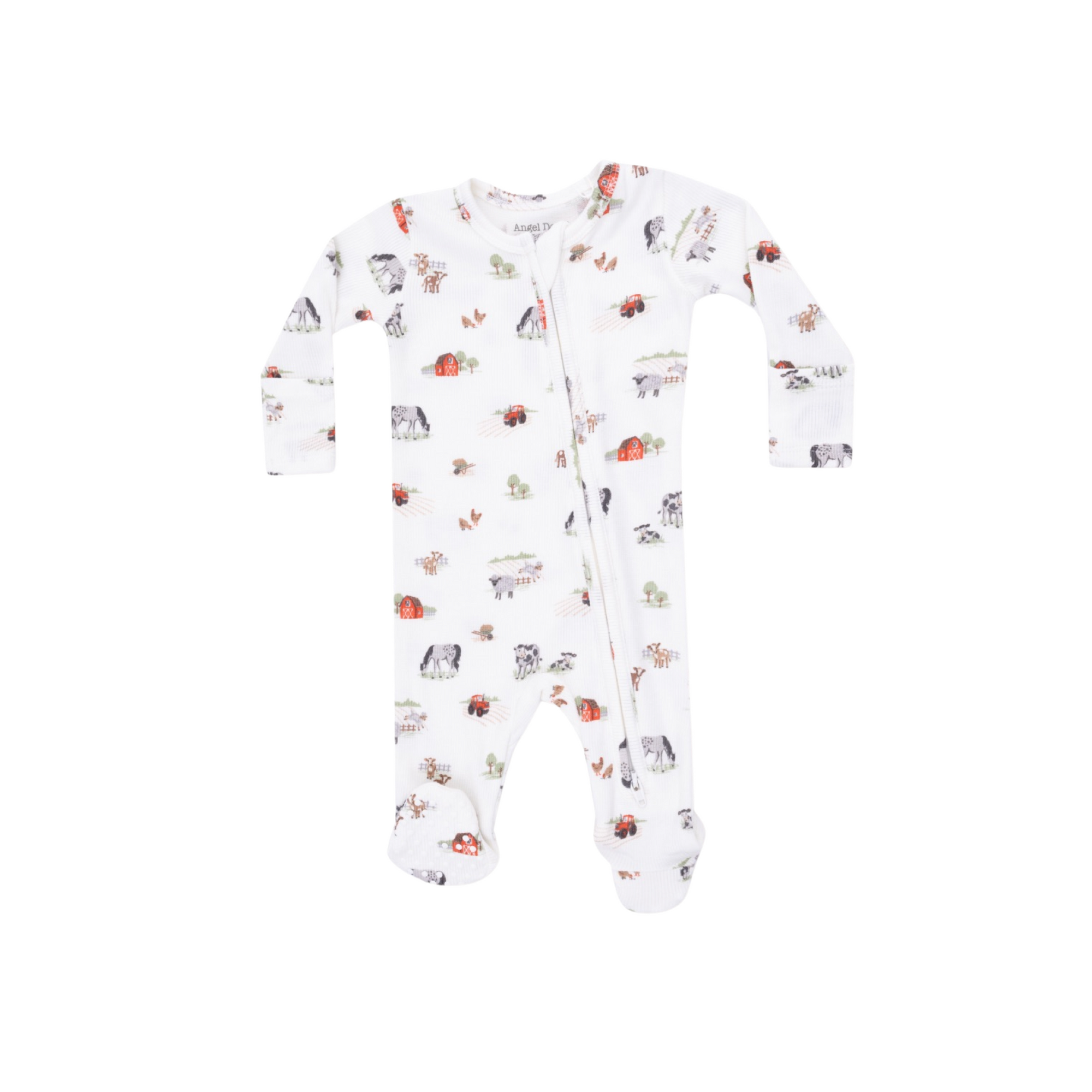 Little Farm 2 Way Zipper Footie