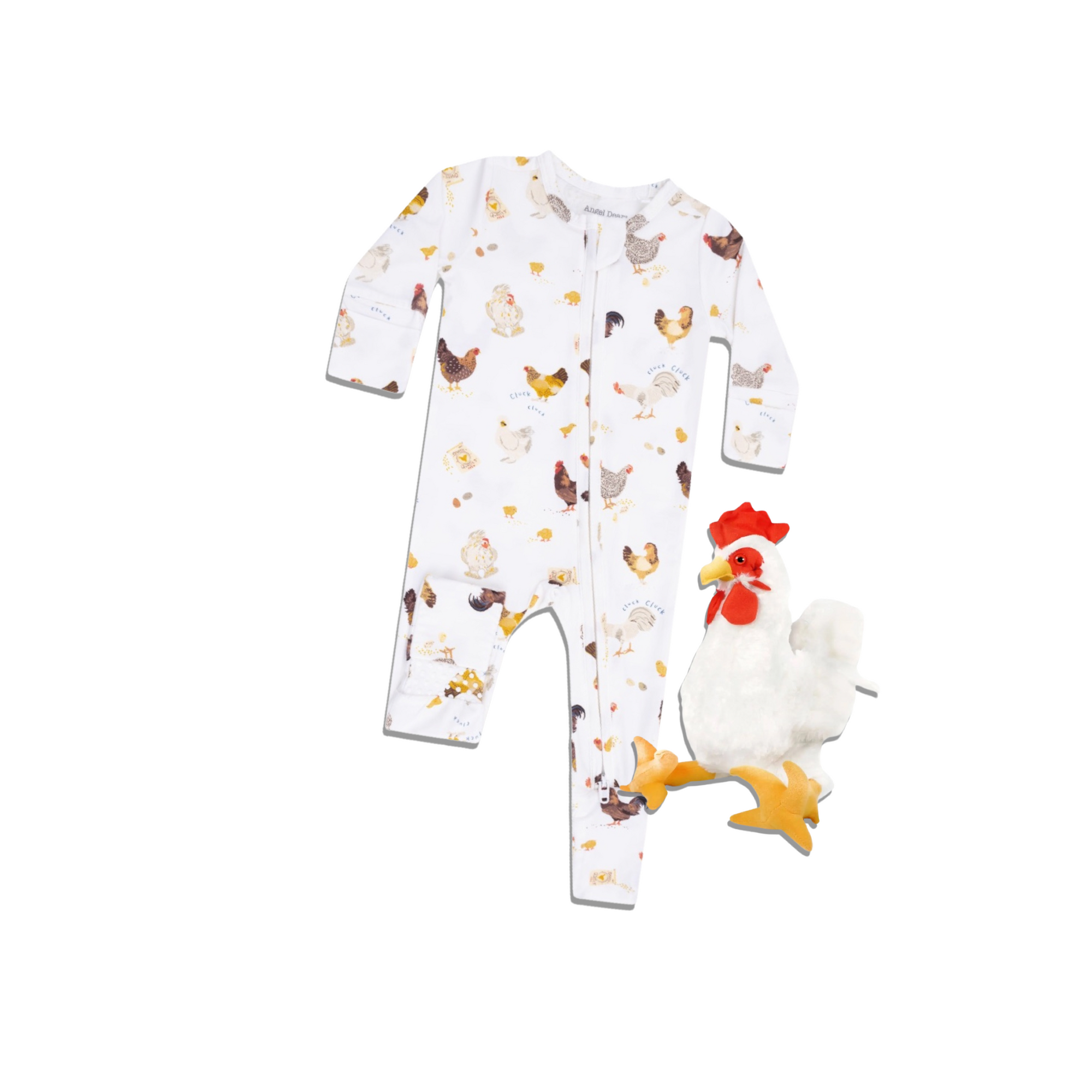 Collector Chickens 2 Way Zipper Romper