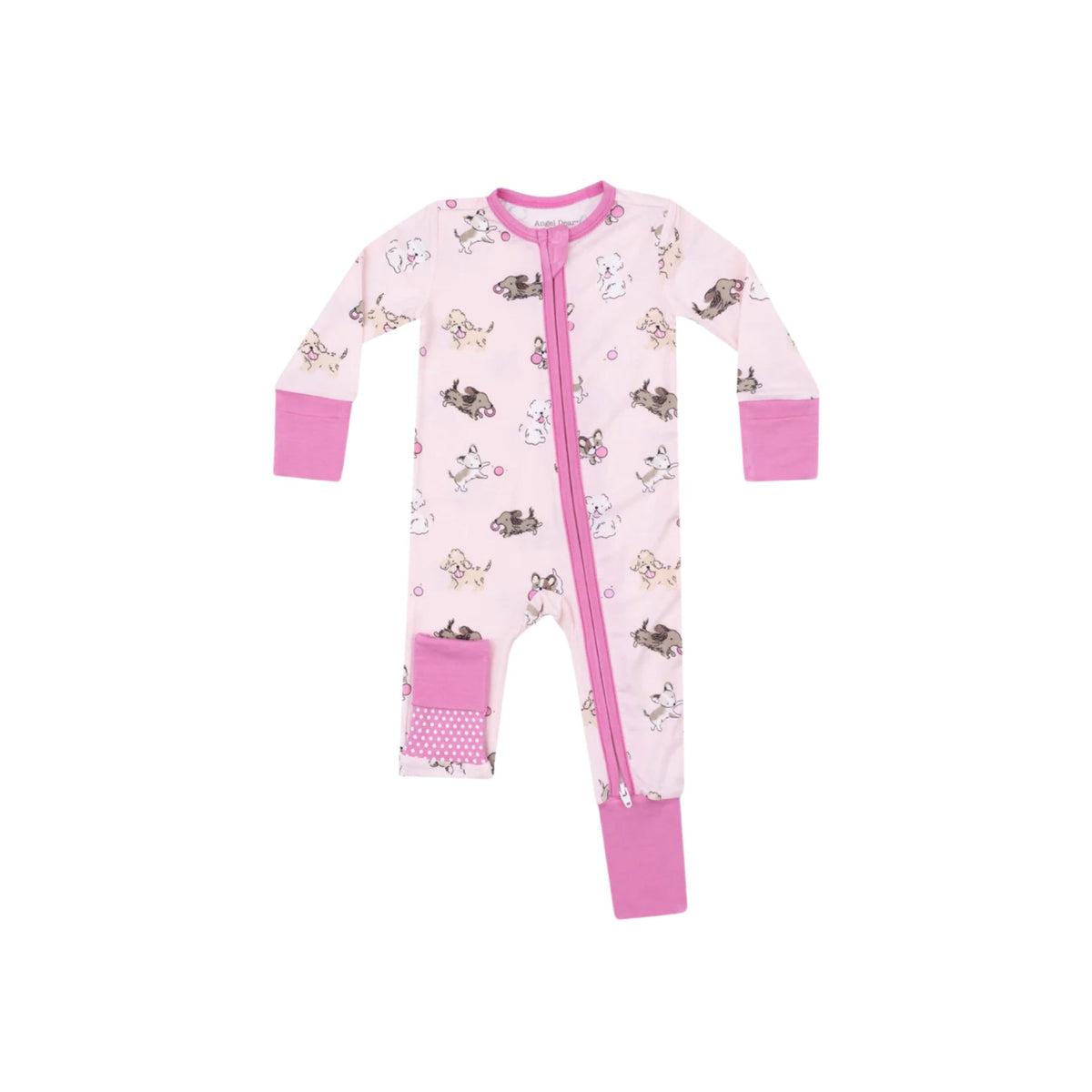 Fluffy Puppies 2-Way Zipper Romper