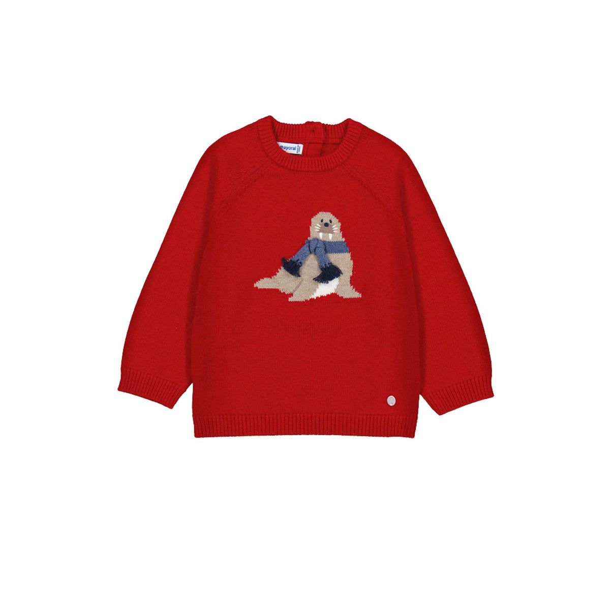 Red Seal Motif Sweater