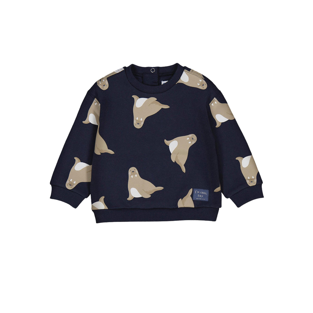 Navy Seal Print Sweatshirt