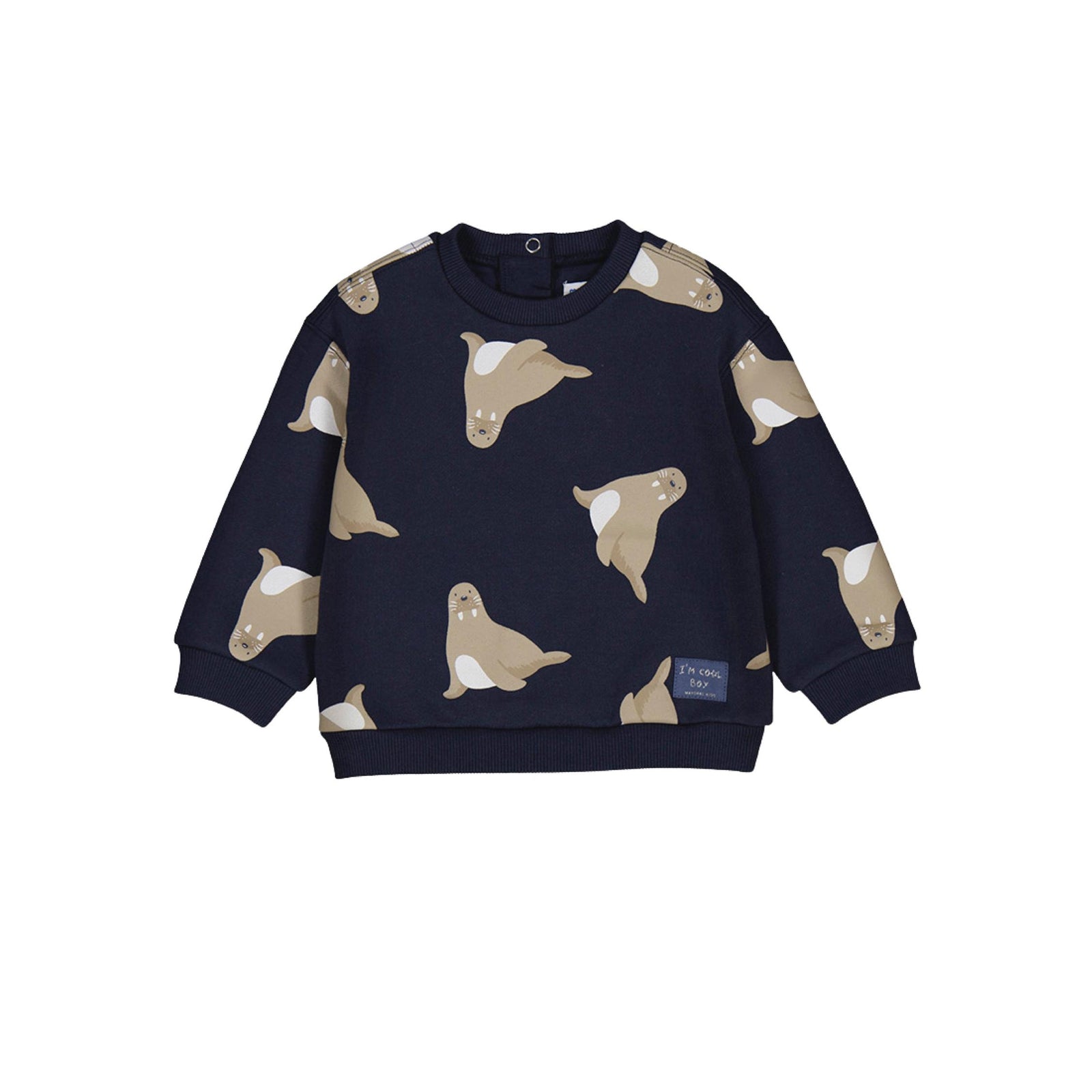 Navy Seal Print Sweatshirt