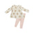 Beige Dot Ruffle Top Tunic & Legging Set