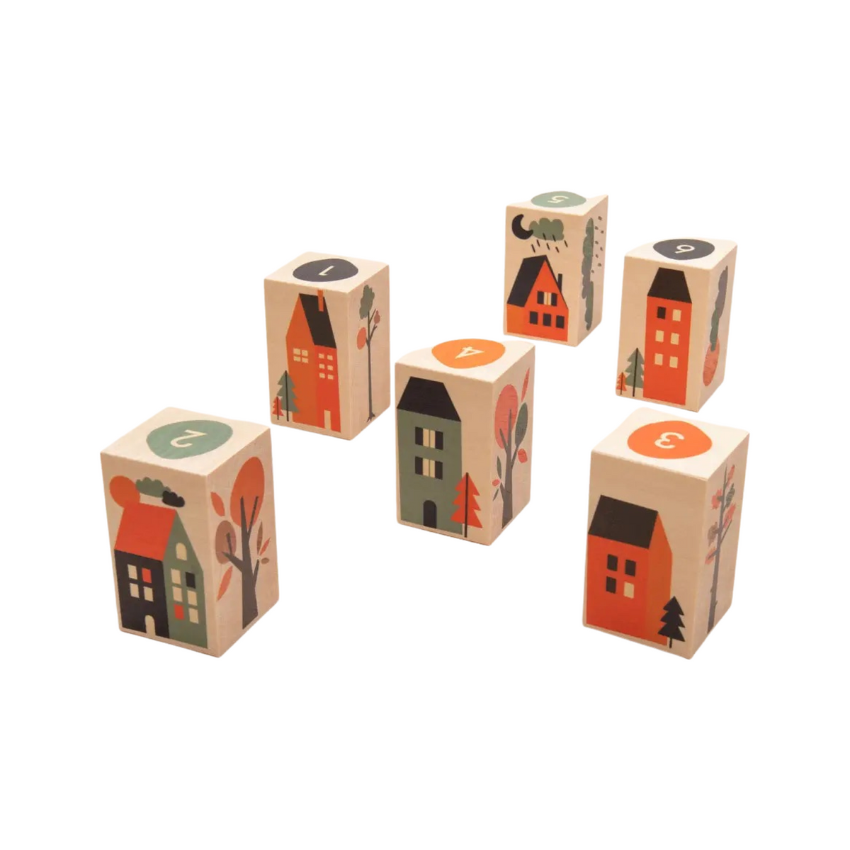 Neighborhood Environments Wooden Blocks