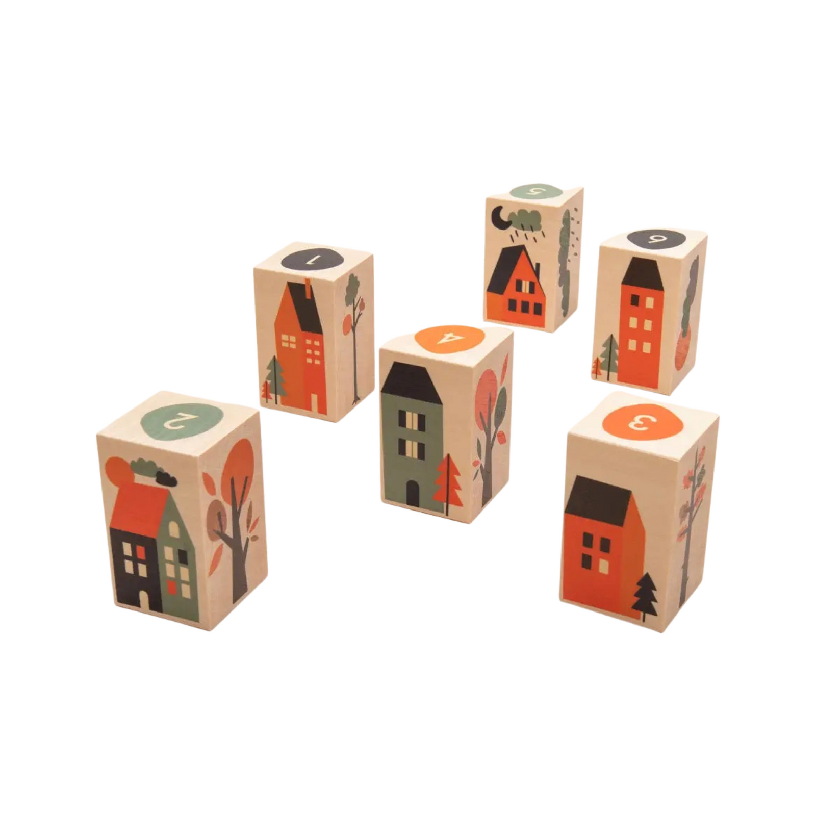 Neighborhood Environments Wooden Blocks