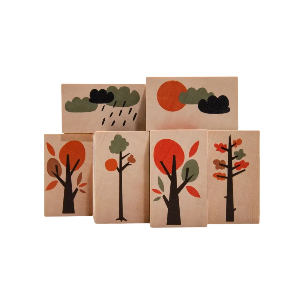 Neighborhood Environments Wooden Blocks