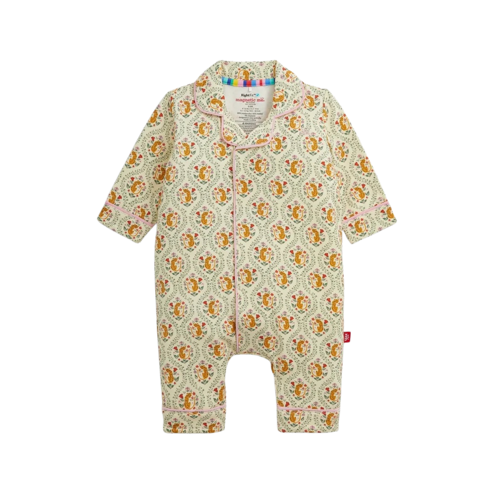 Fleur Sauvage Pant Romper With Pipping