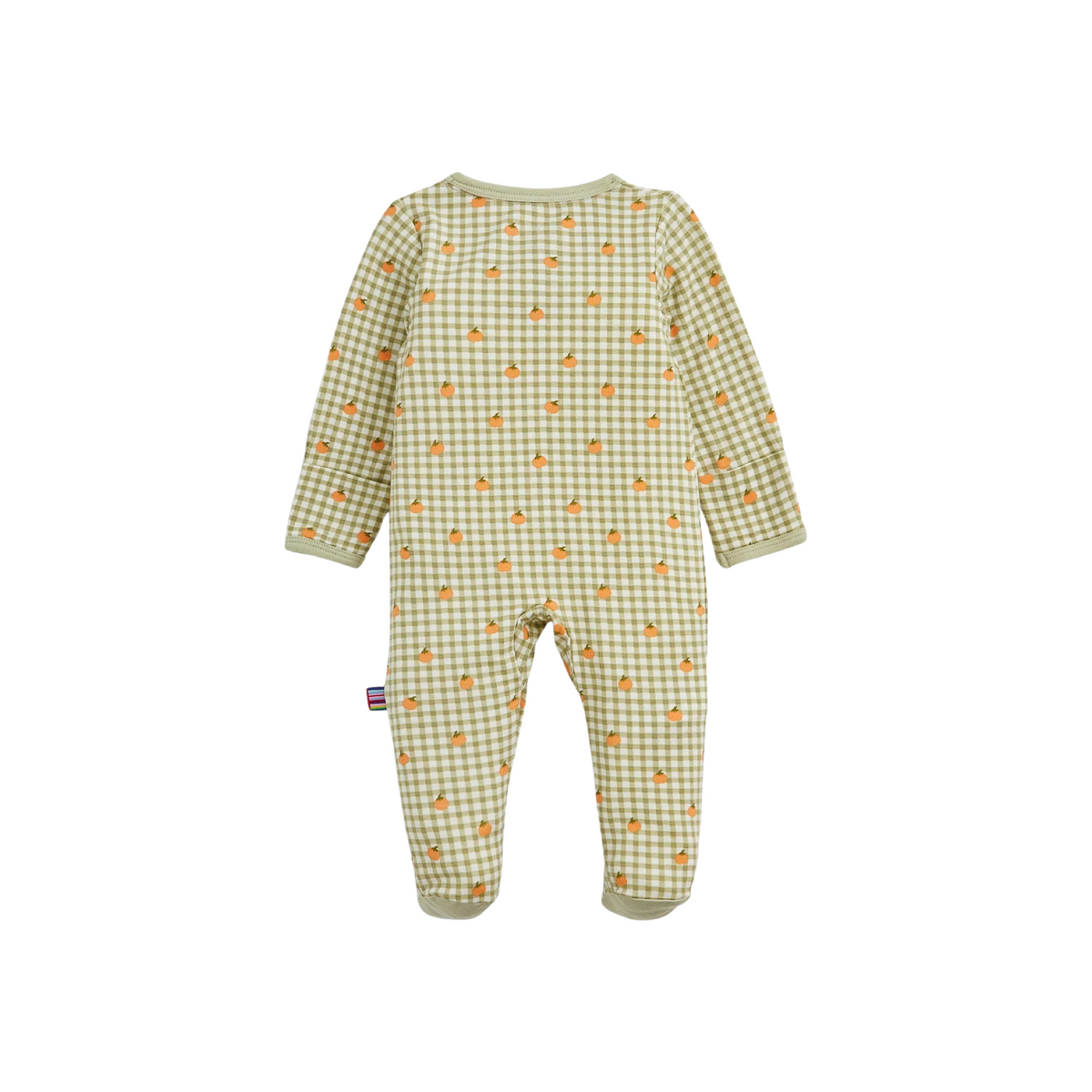Pumpkin Plaid Magnetic Footie