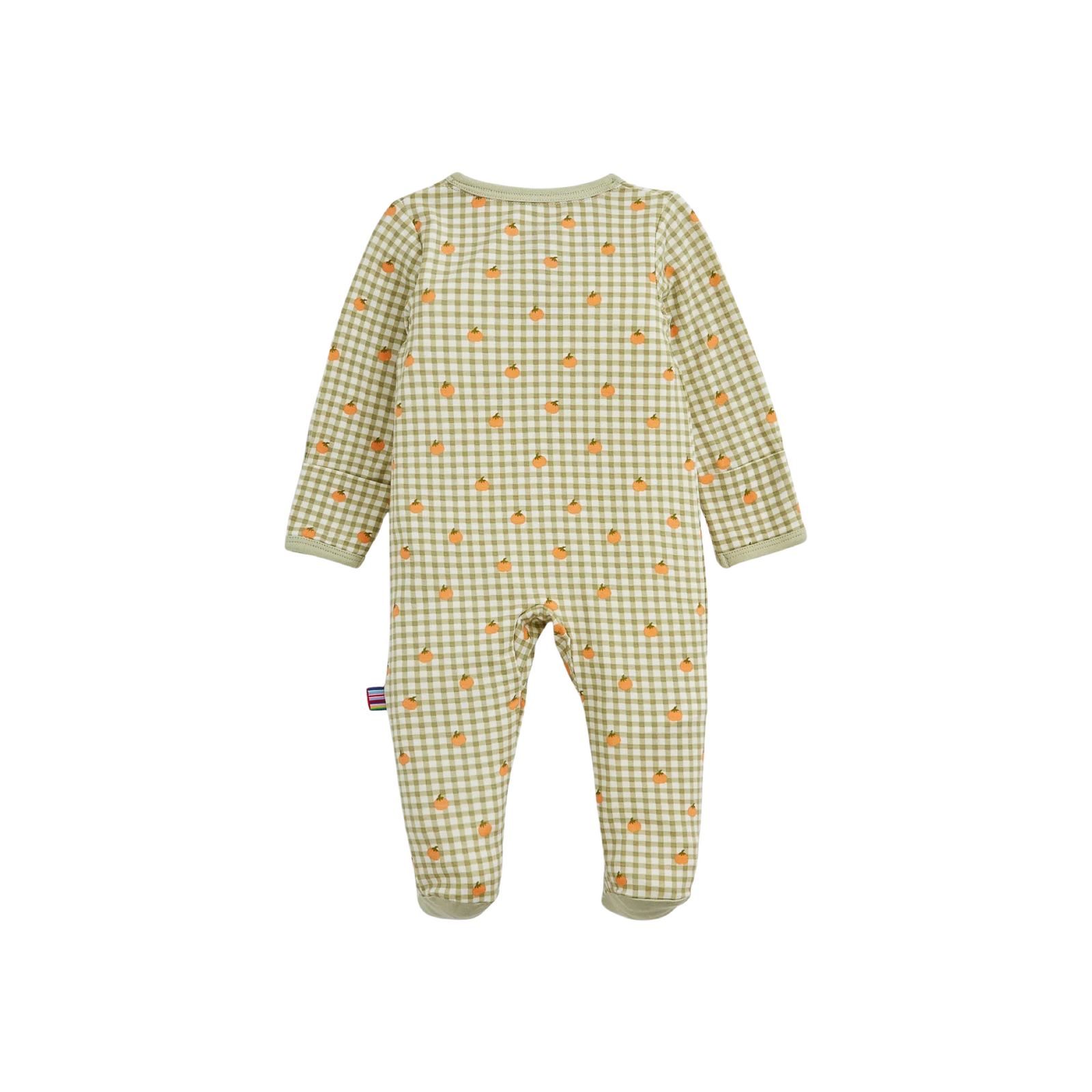 Pumpkin Plaid Magnetic Footie