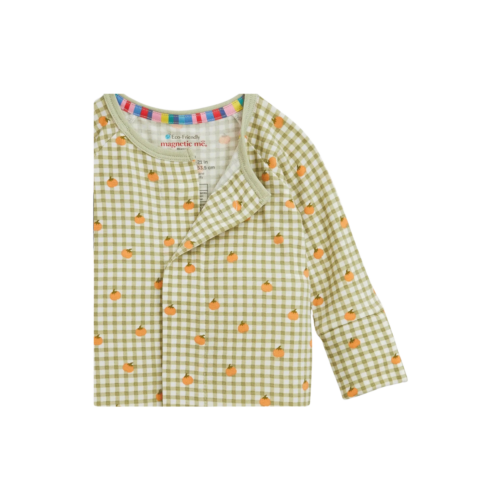 Pumpkin Plaid Magnetic Convertible Romper