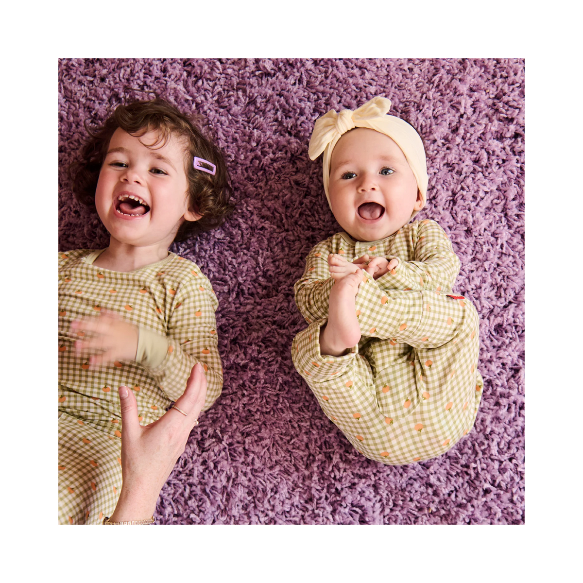 Pumpkin Plaid Magnetic Convertible Romper