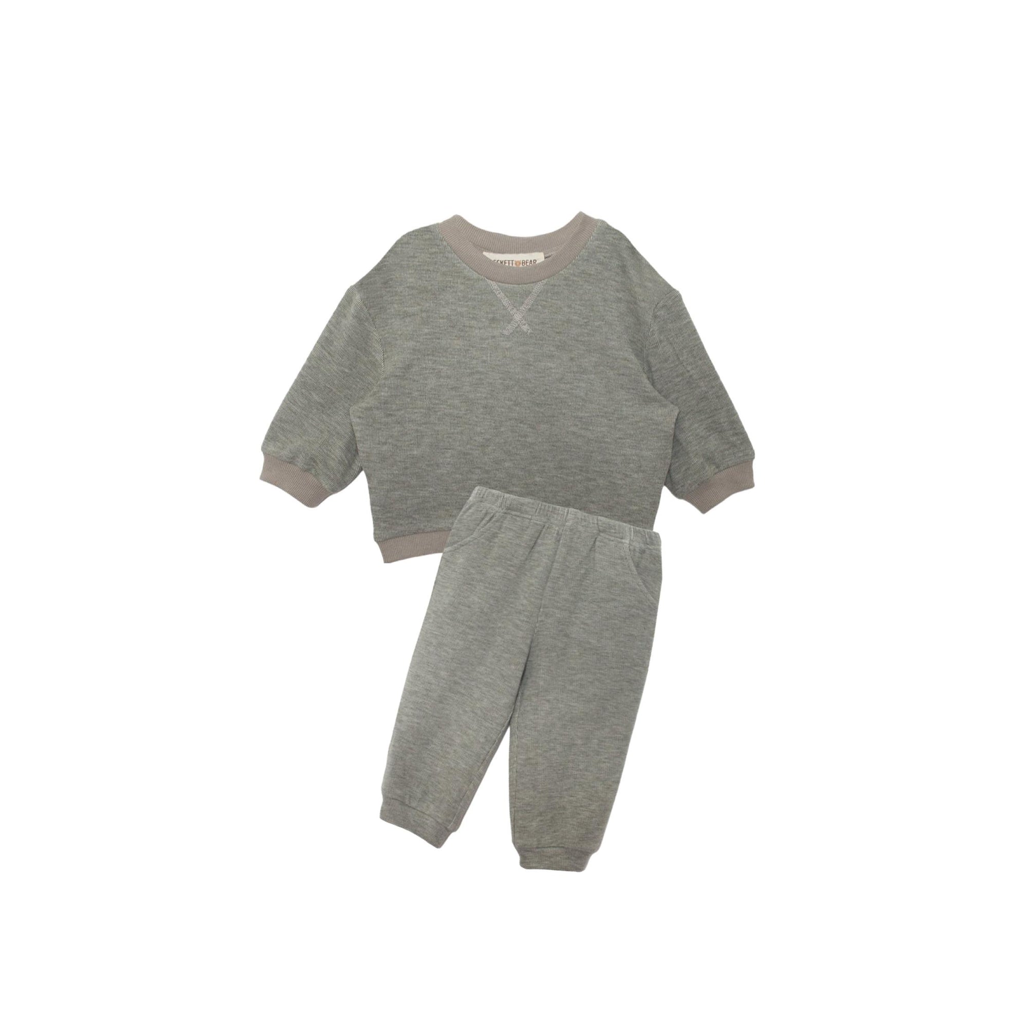 Miles Heather Green Toddler Boy 2-Piece Set