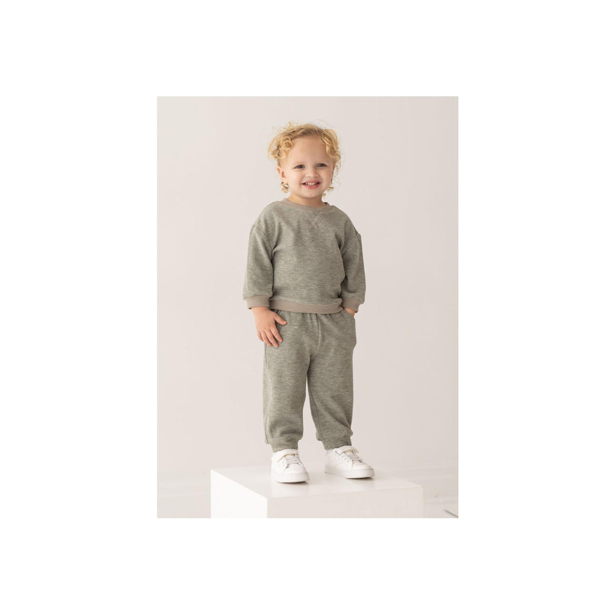 Miles Heather Green Toddler Boy 2-Piece Set