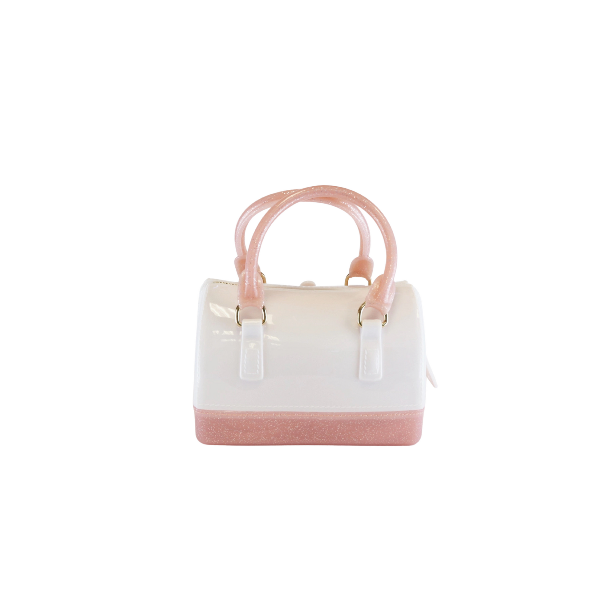 Floral Jelly Barrel Handbag